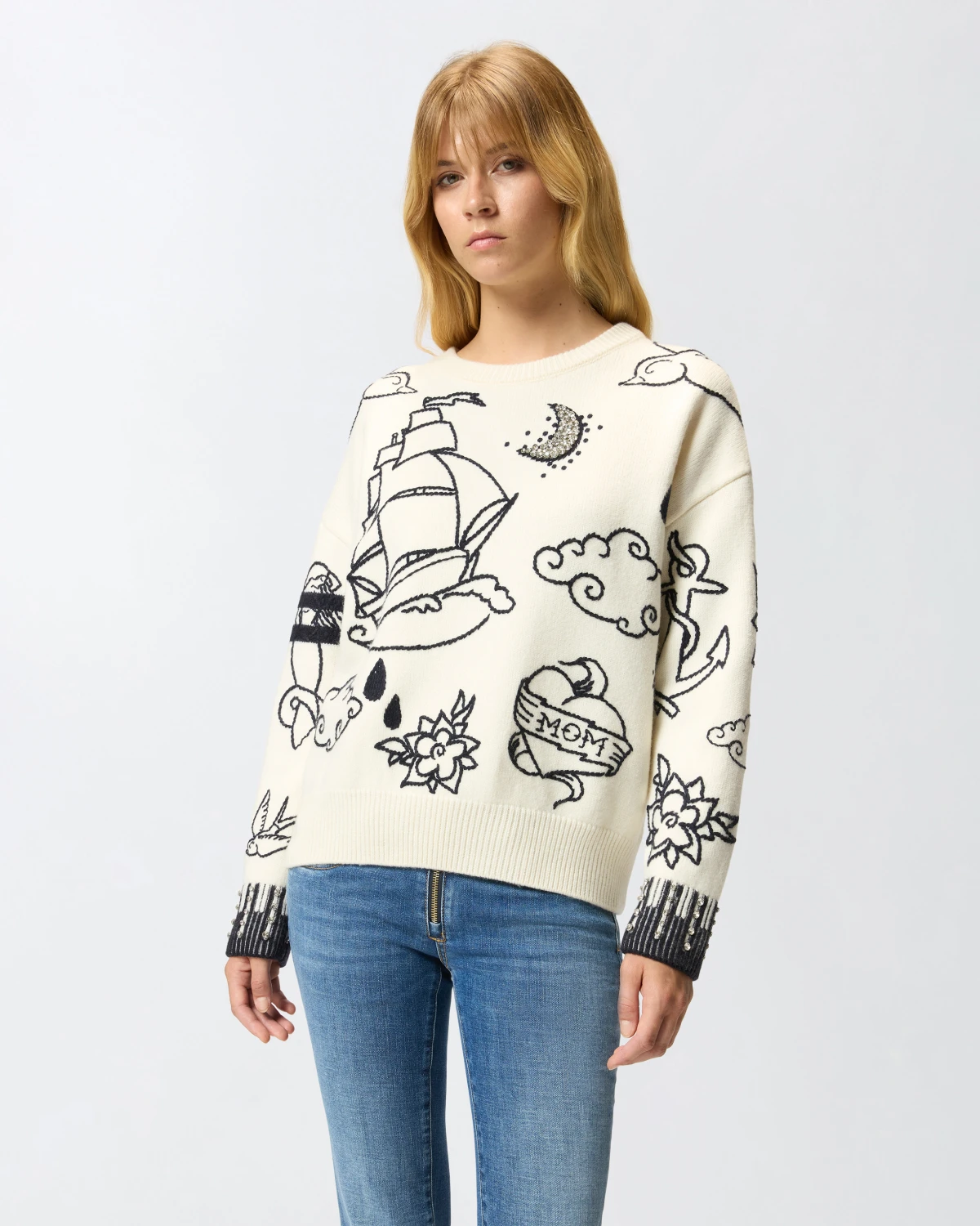 Pinko Pinko MAGLIONE GIROCOLLO FANTASIE — 4/4