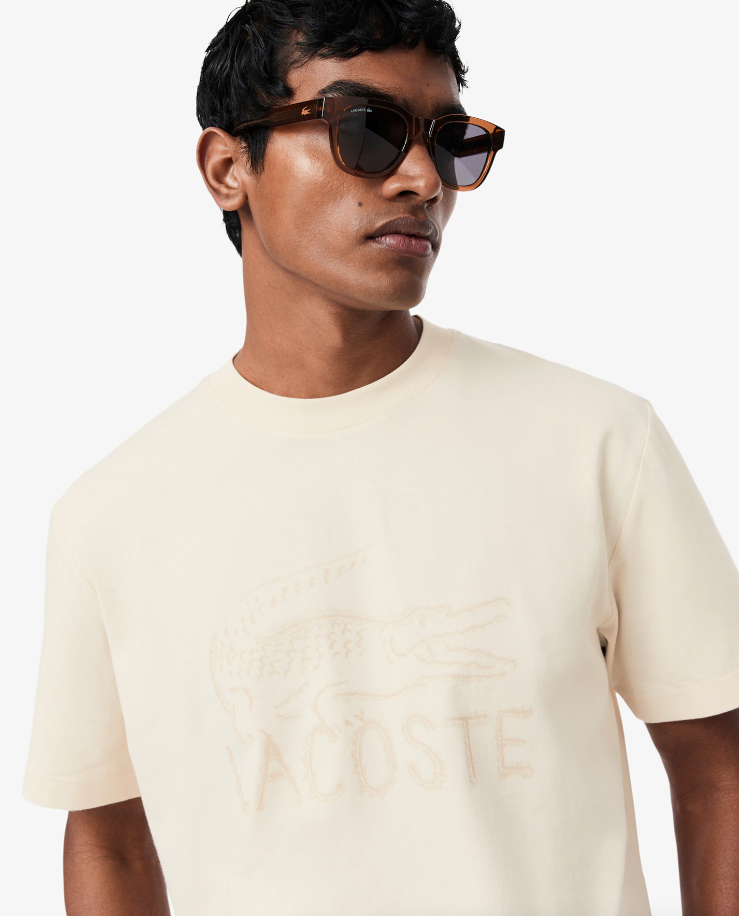 Lacoste Lacoste T-shirt in cotone con stampa — 2/3