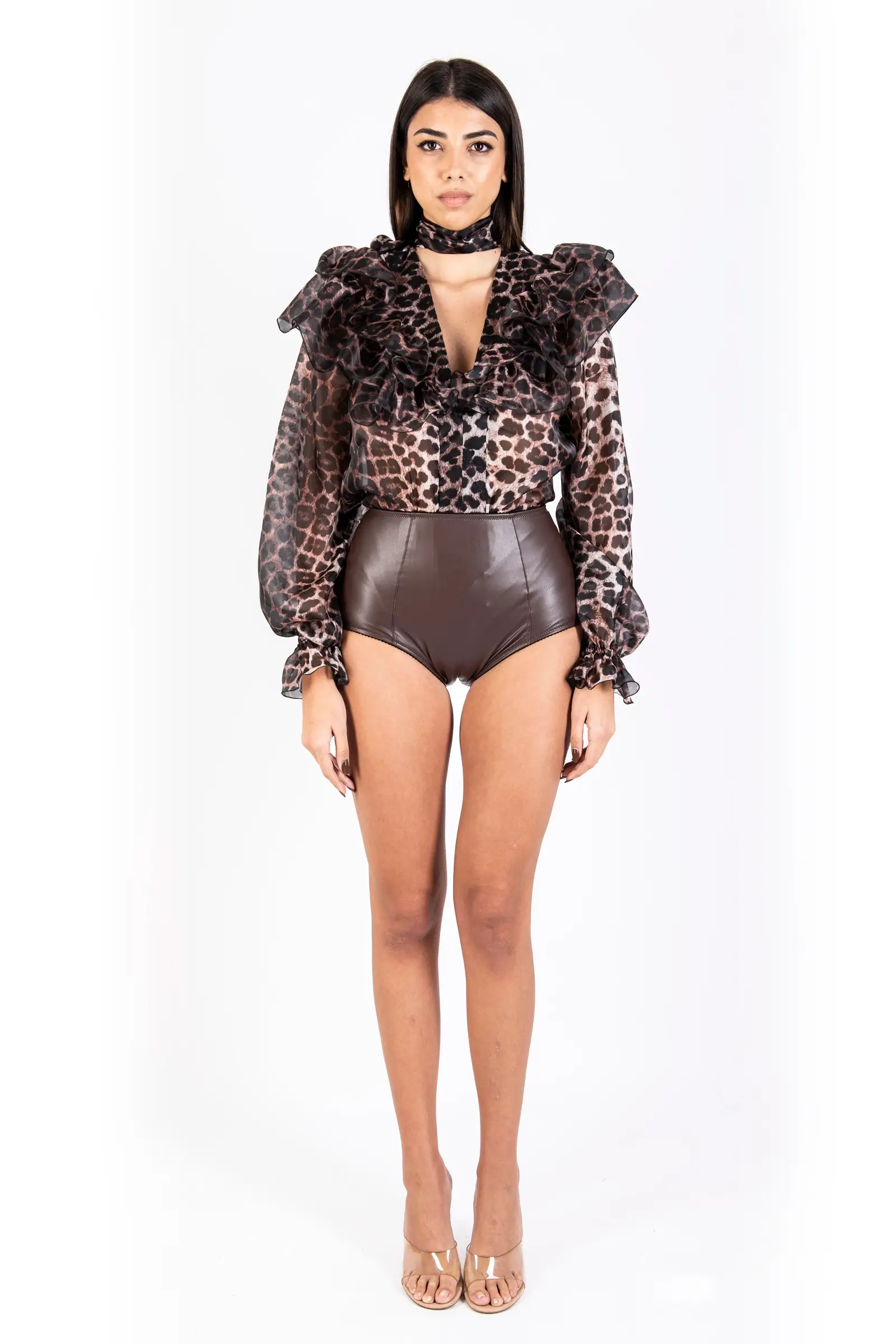 DISTRICT District BLUSA CON ROUCHES FANTASIA — 2/4
