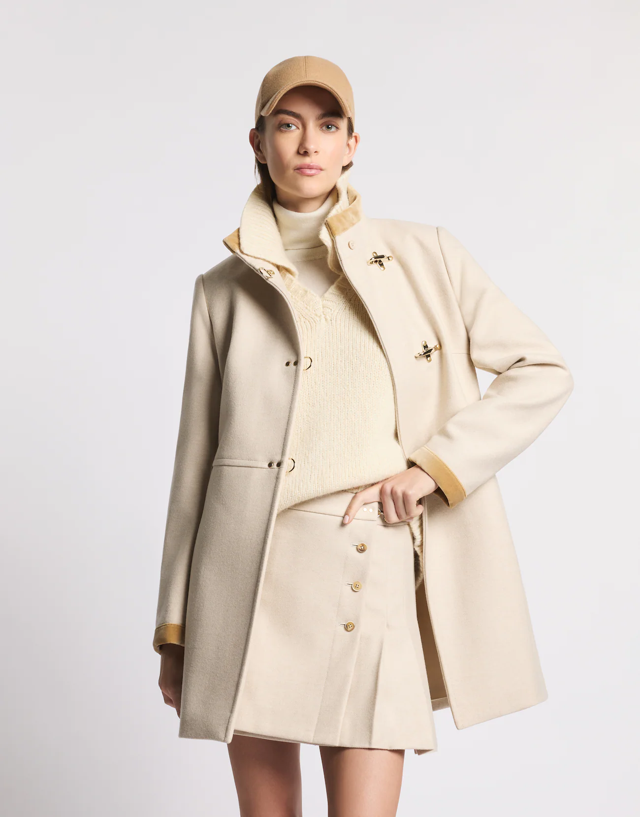 Fay Fay Virginia Coat in Panno di Lana Mélange — 3/8