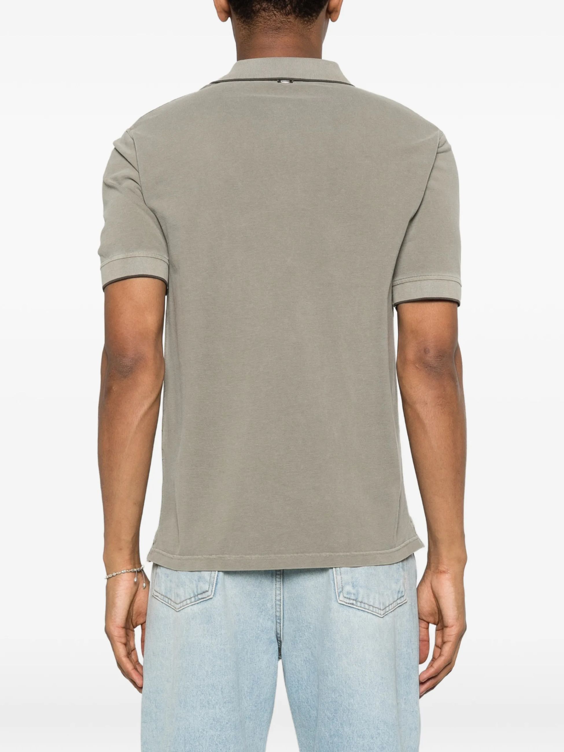 Herno Herno POLO IN PIQUET PIGMENT DYE — 3/4