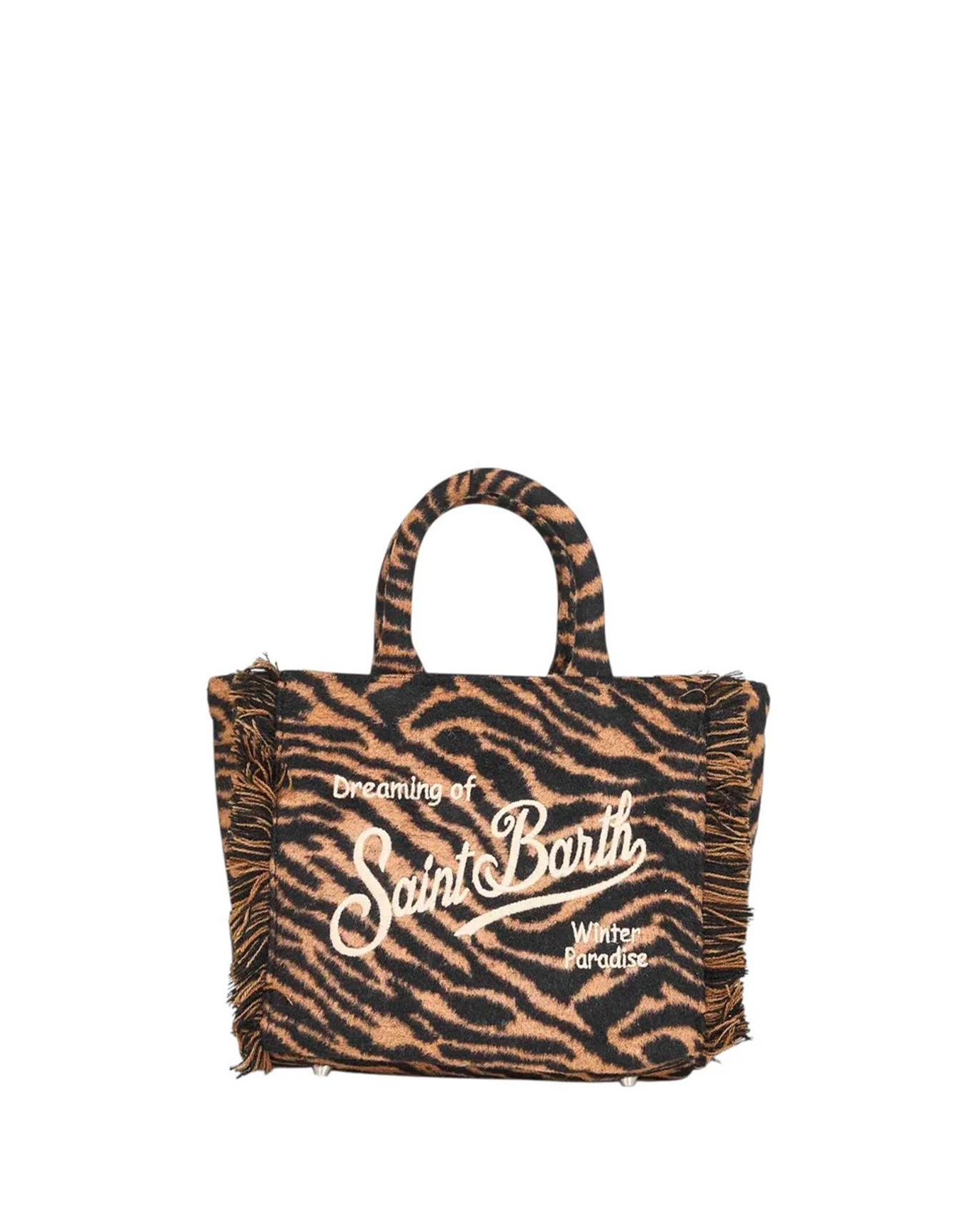 Saint Barth VANITY MINI FELT ZEBRA