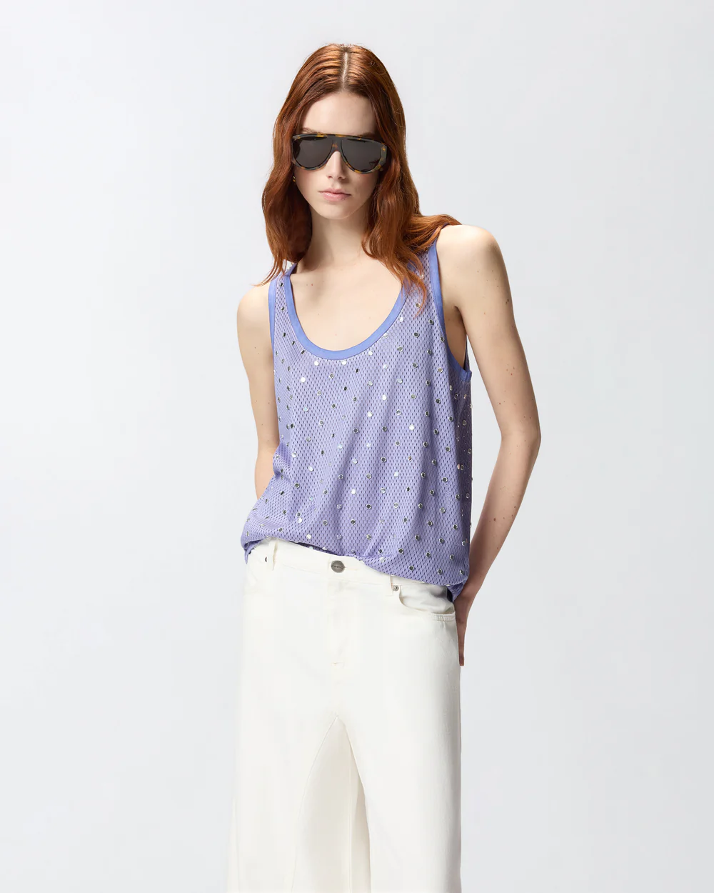 Pinko Pinko Canotta in rete con specchietti — 2/4