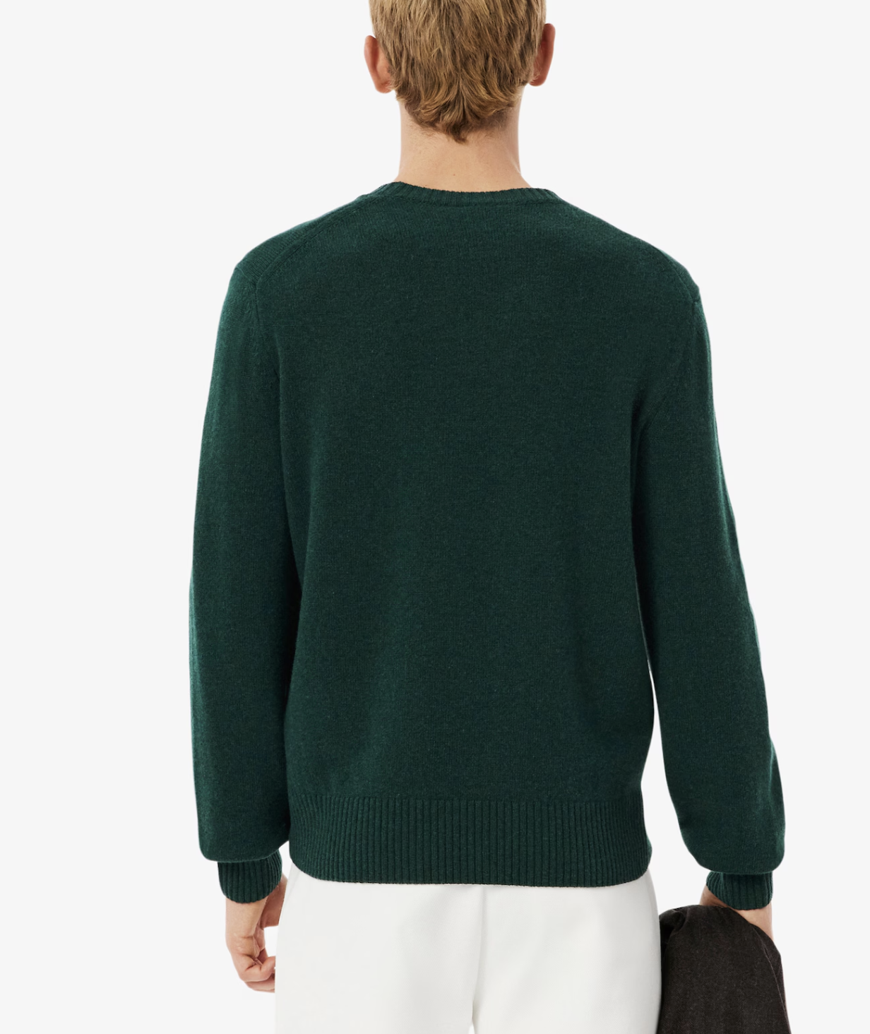 Lacoste Lacoste Maglione a girocollo in lana cardata — 1/4