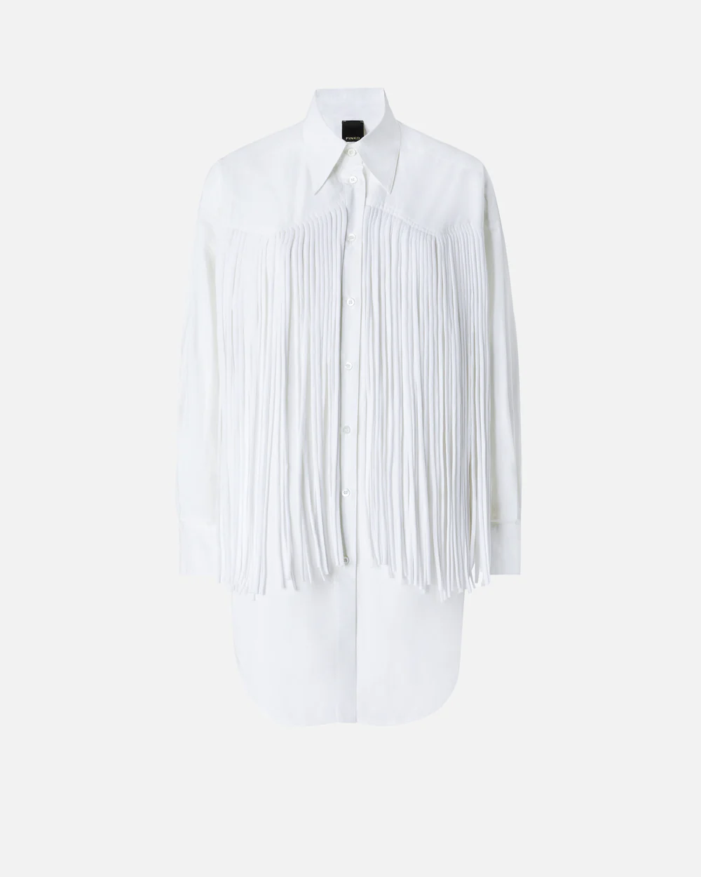 Pinko Pinko Abito corto chemisier con frange — 3/8