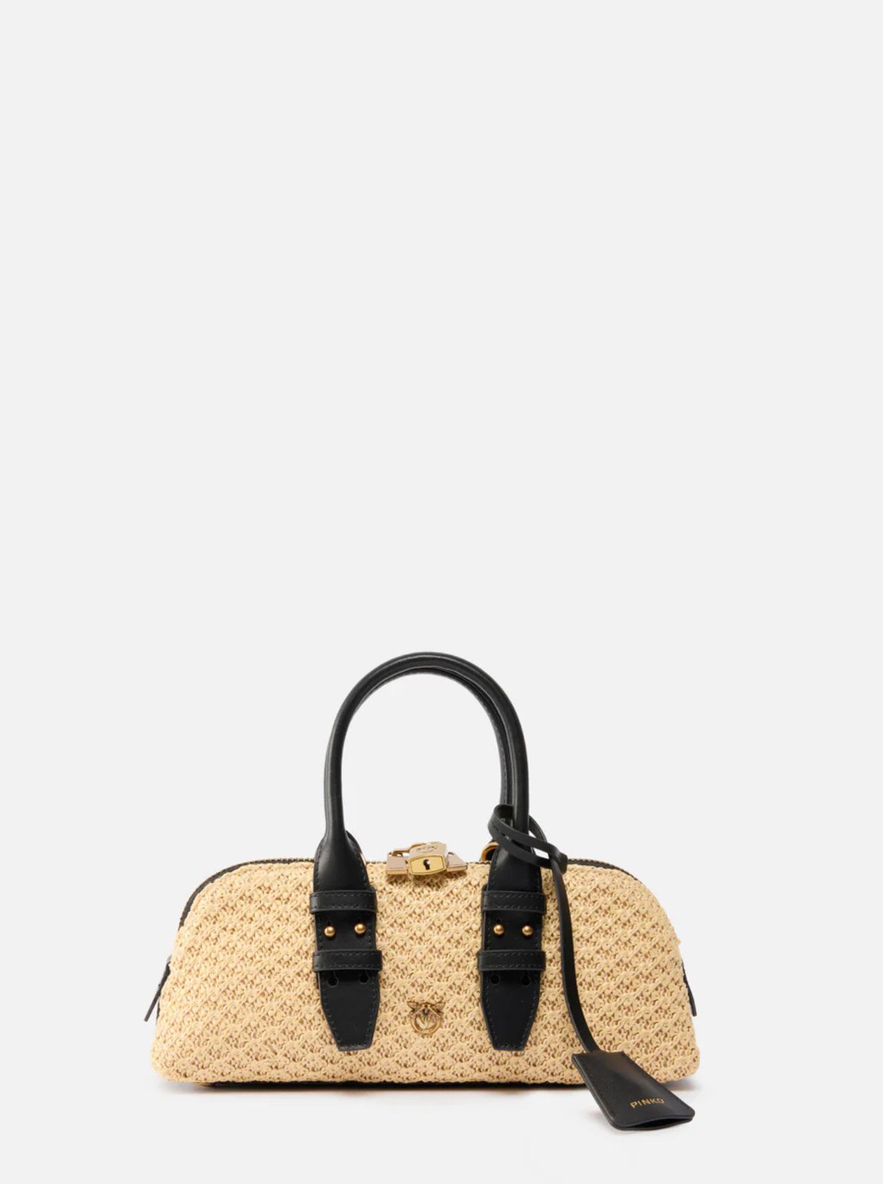Pinko Borsa piccola a mano Escape Bag Horizontal in rafia