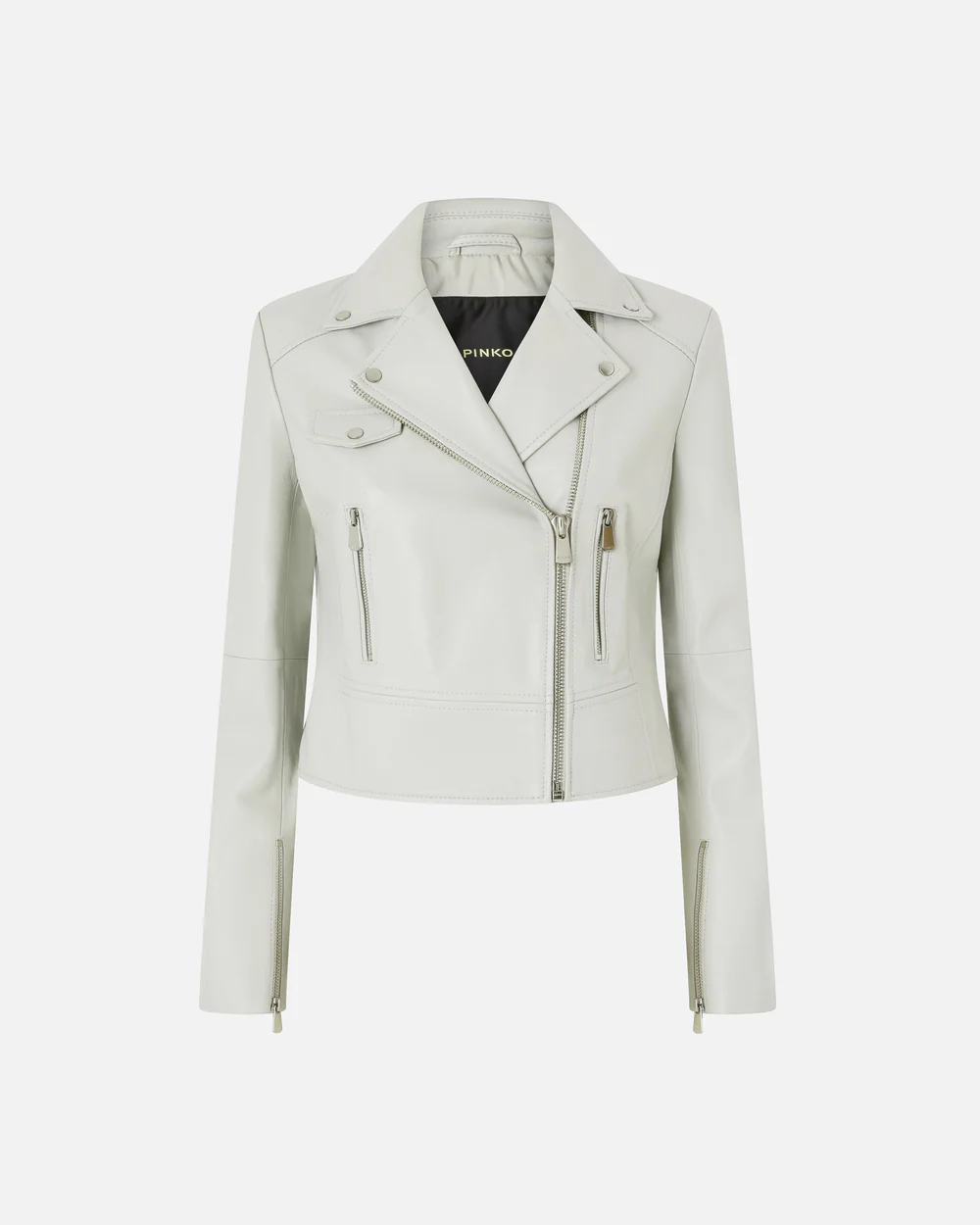 Pinko Pinko Giacca chiodo stile biker in nappa — 3/4