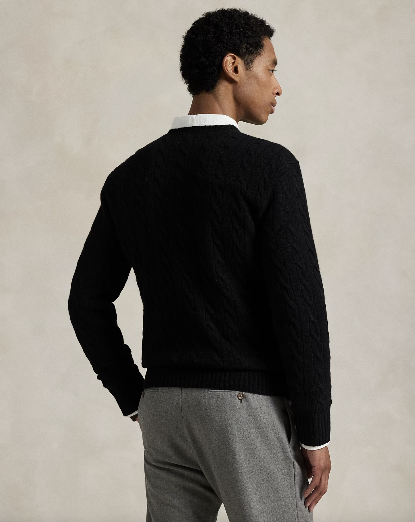 Polo Ralph Lauren Polo Ralph Lauren Maglia in lana e cashmere a trecce — 3/4