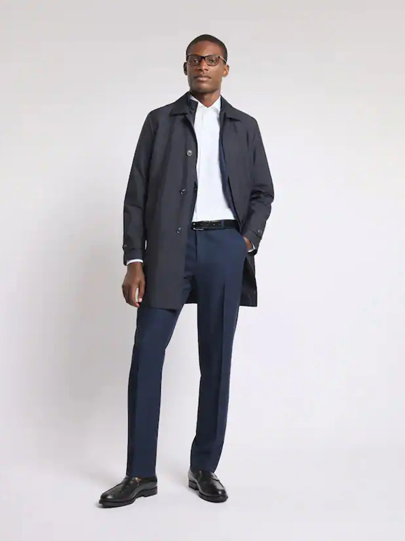 Fay Fay Morning Coat In Popeline Tecnico — 1/6