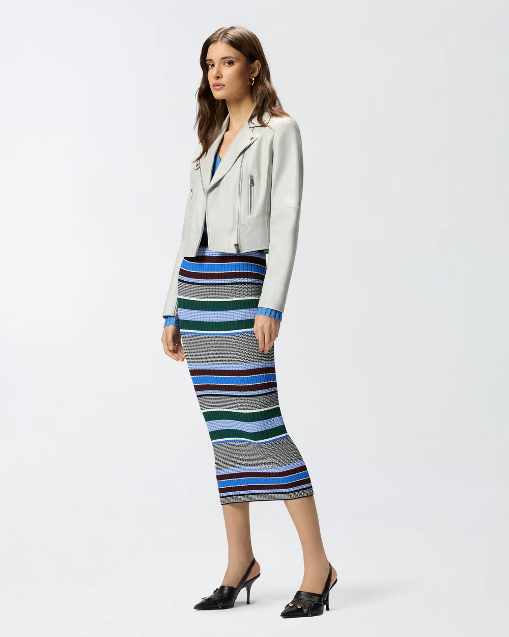 Pinko Pinko Giacca chiodo stile biker in nappa — 1/4
