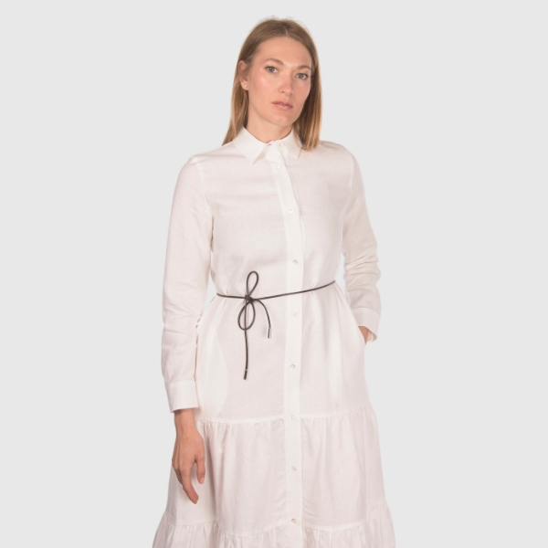 Gran Sasso Gran Sasso Abito midi jersey con balze — 2/4