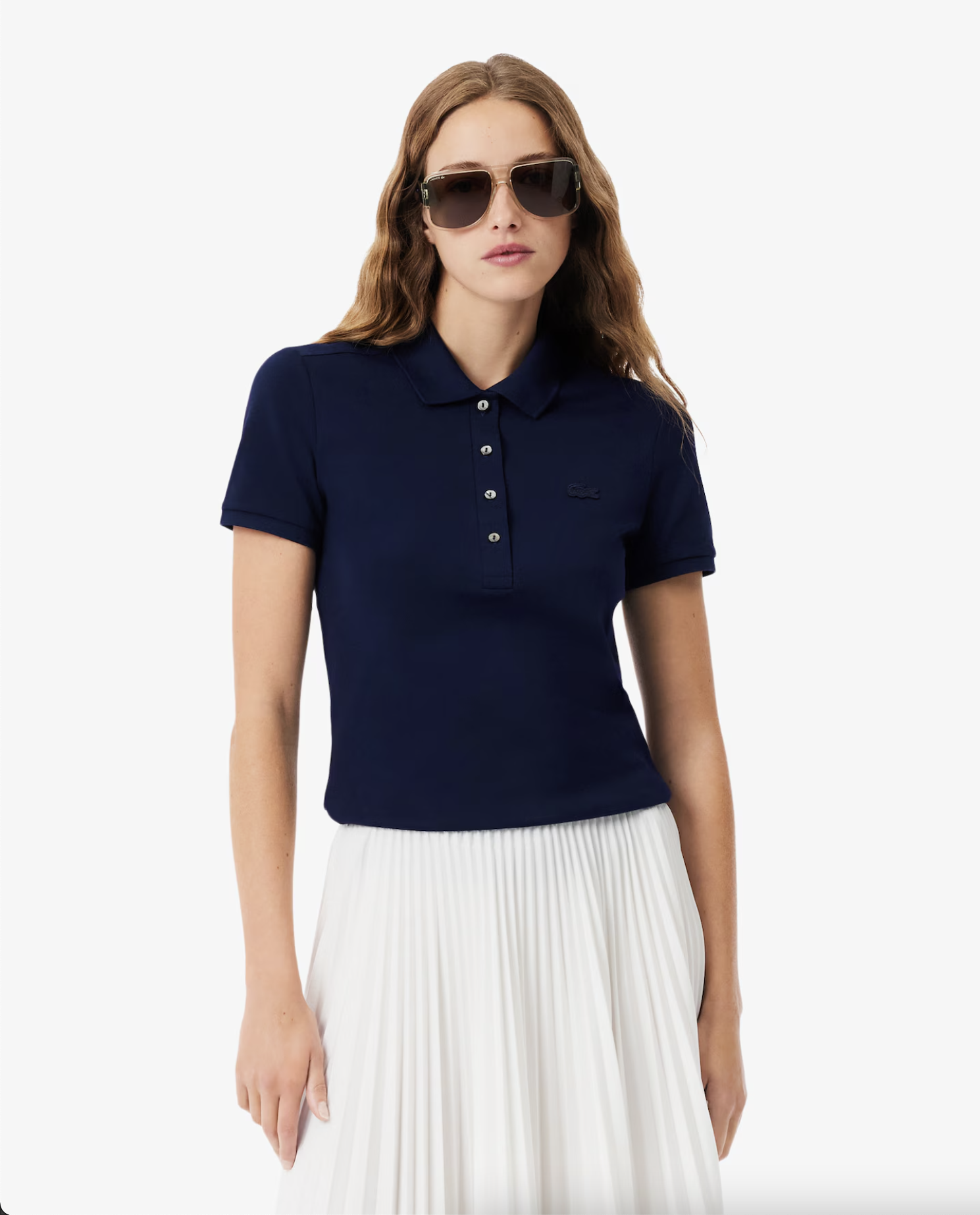 Lacoste Lacoste Polo da donna in piqué di cotone stretch Lacoste slim fit — 15/17