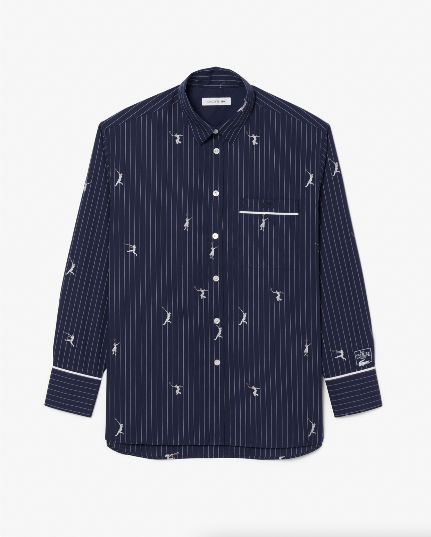Lacoste Lacoste Camicia oversize con motivi jacquard — 3/3