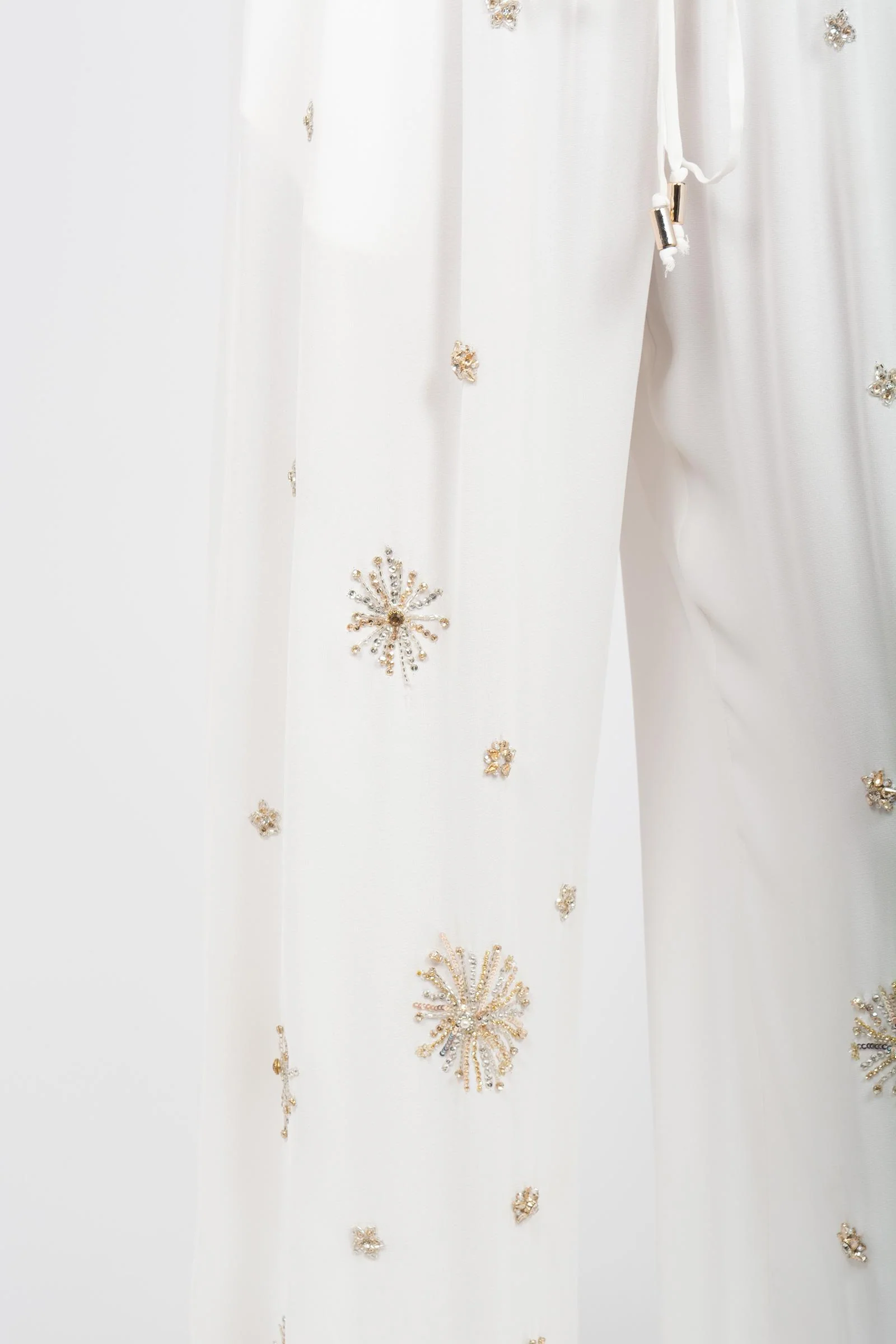 MIRIAM STELLA Miriam Stella PALAZZO PANTS WITHH EMBROIDERY — 3/4