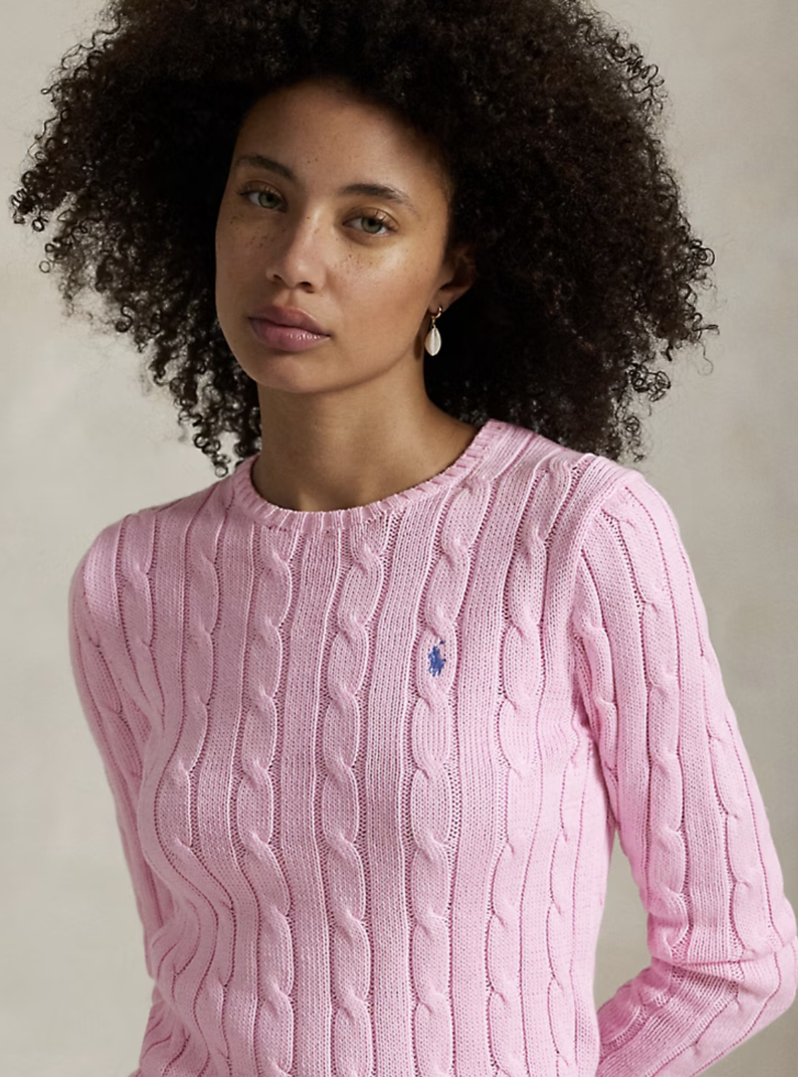 RALPH LAUREN Ralph Lauren Maglia a girocollo in cotone a trecce — 9/11