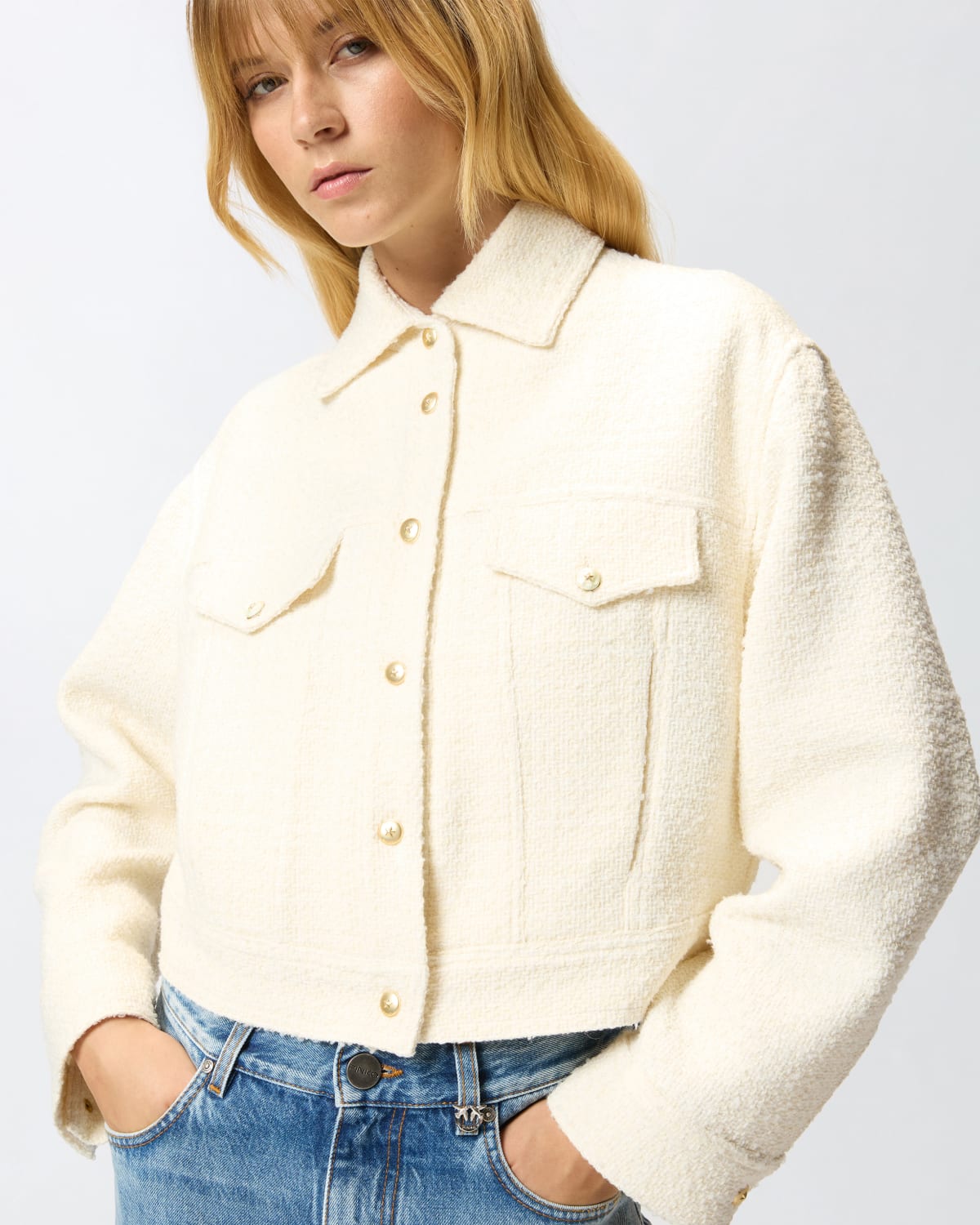 Pinko Pinko GELATO GIUBBINO TWEED FANTASIA ACCOPPIATO — 2/4