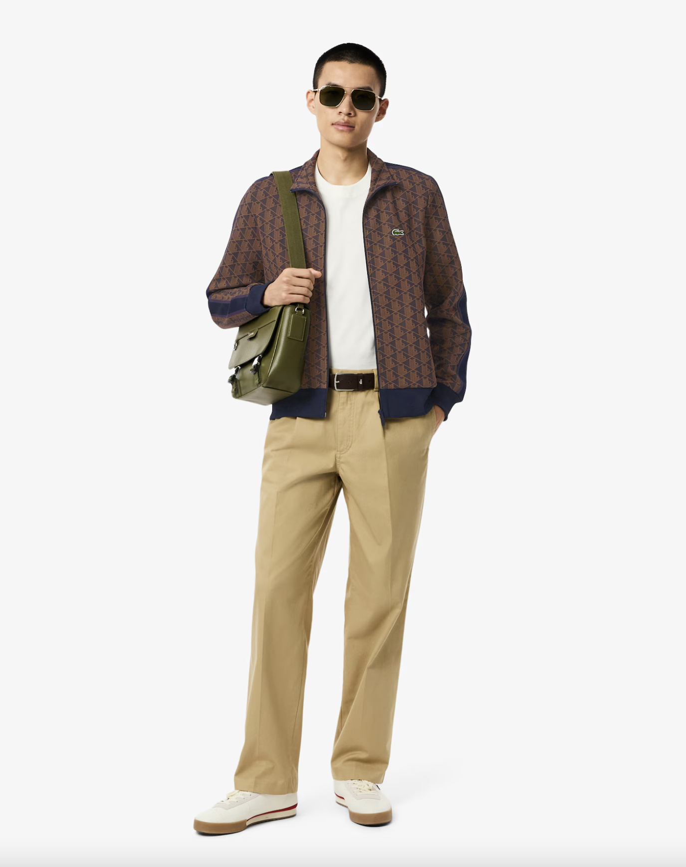 Lacoste Lacoste Giacca della tuta in jacquard con zip Paris — 6/8