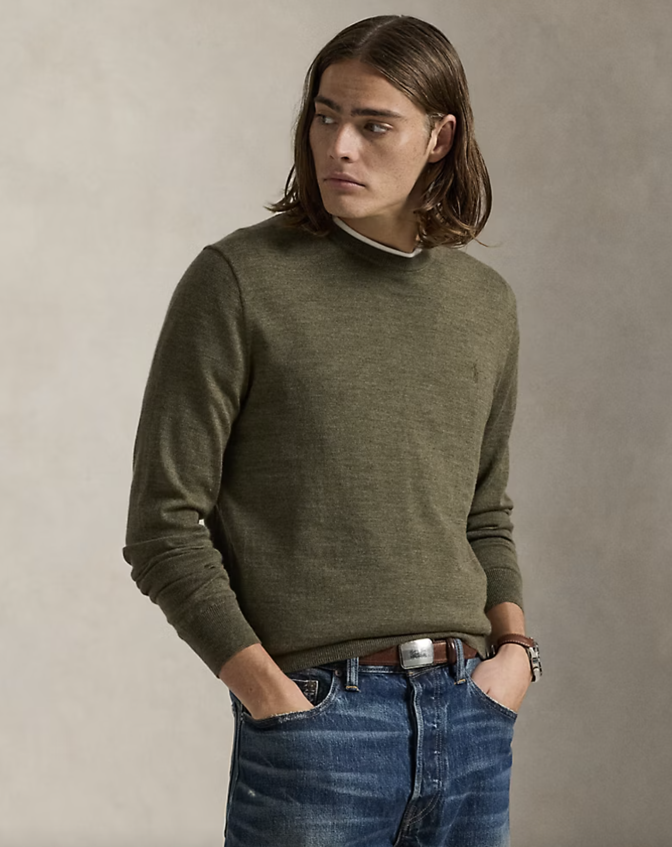 Polo Ralph Lauren Polo Ralph Lauren Maglia girocollo lana lavabile Slim-Fit — 4/4