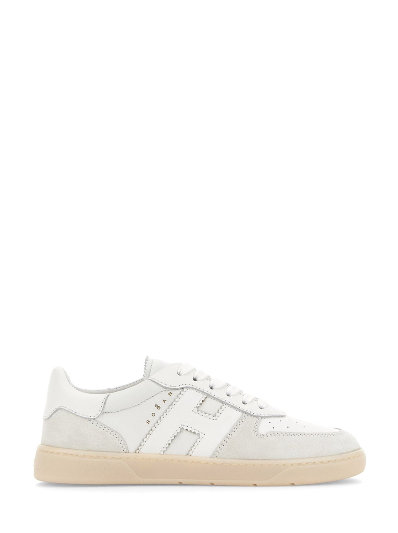 Hogan Cool Basket bianche in pelle e suede