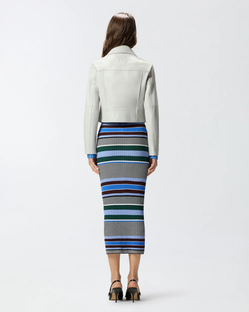Pinko Pinko Giacca chiodo stile biker in nappa — 2/4