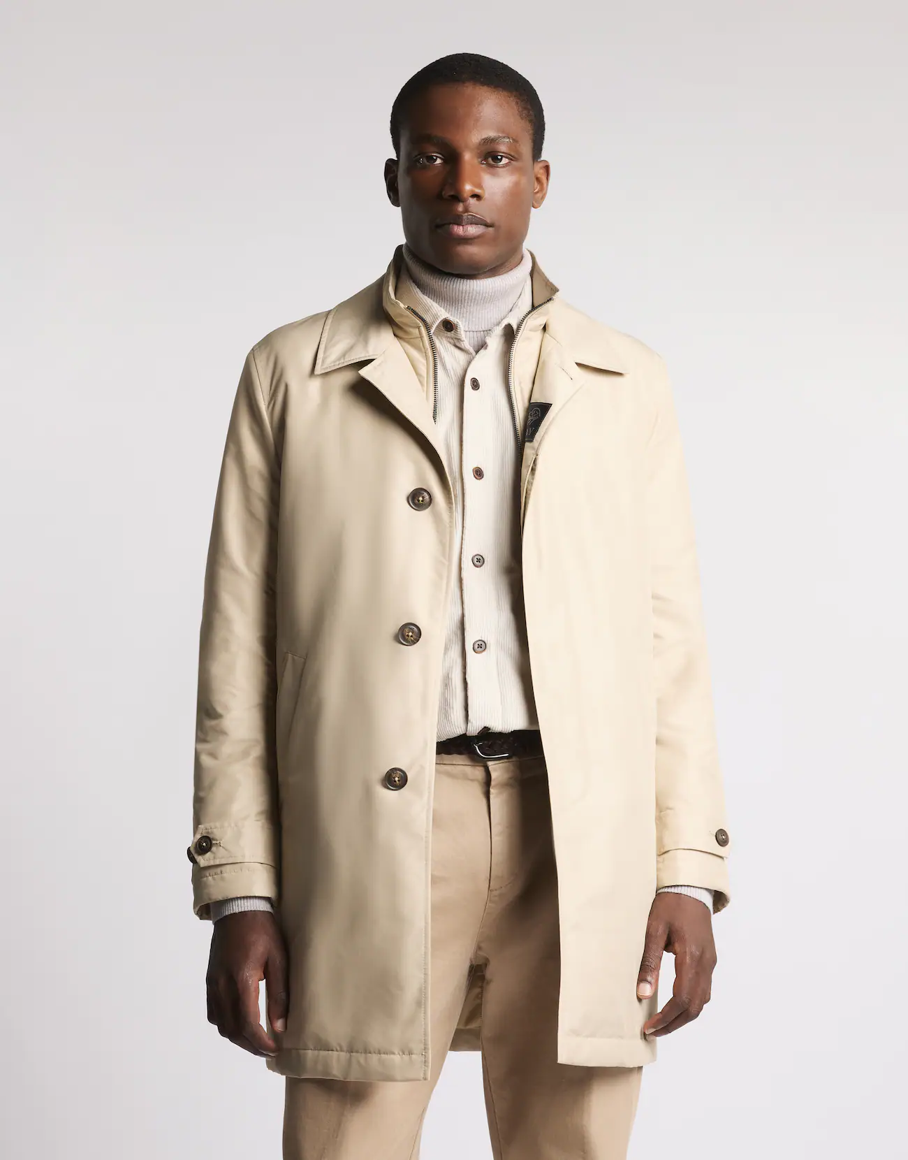 Fay Fay Morning Coat in Popeline Tecnico — 17/21
