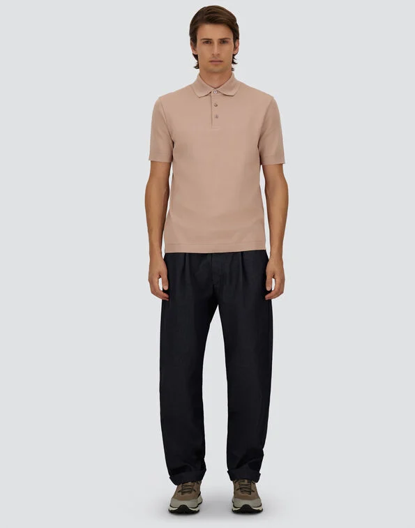 Herno Herno POLO MANICA CORTA CON BORDI CONTINUI — 1/4