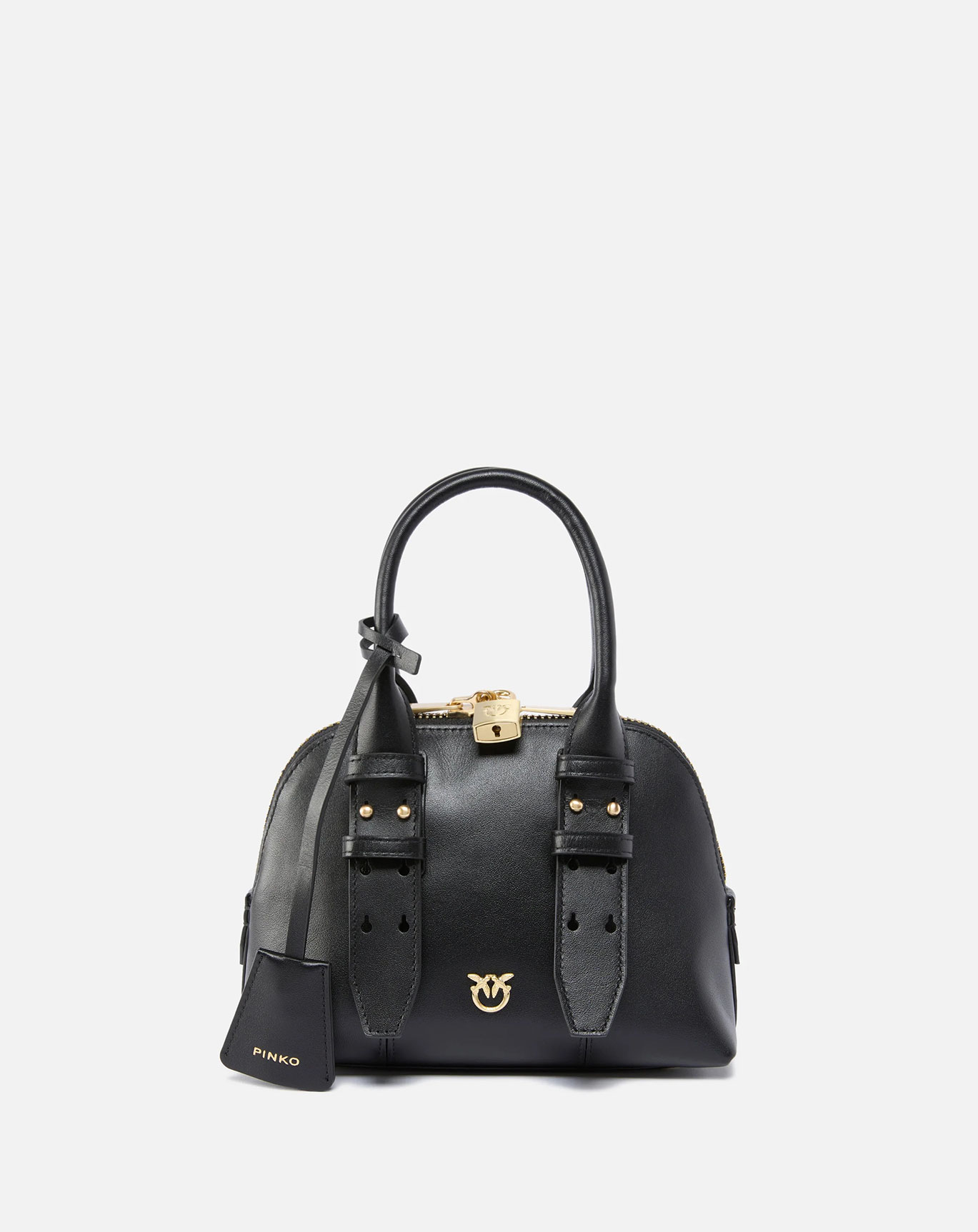 Pinko Pinko Borsa Bowling A Mano Mini Escape Bag In Pelle — 6/8