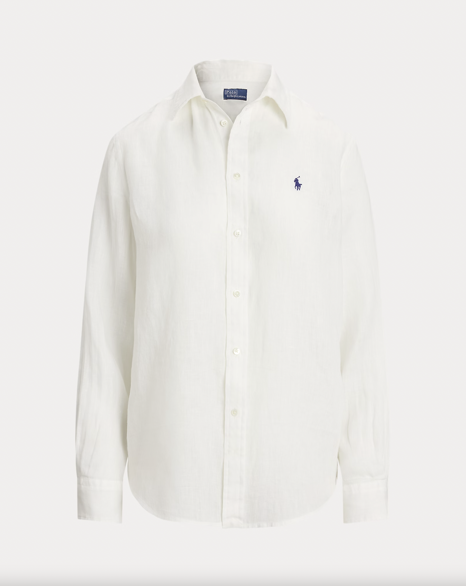 RALPH LAUREN Ralph Lauren Camicia donna in lino con logo — 3/4