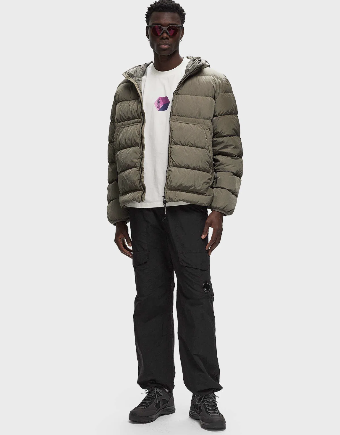 C.p. Company CHROME-R GOGGLE DOWN JACKET