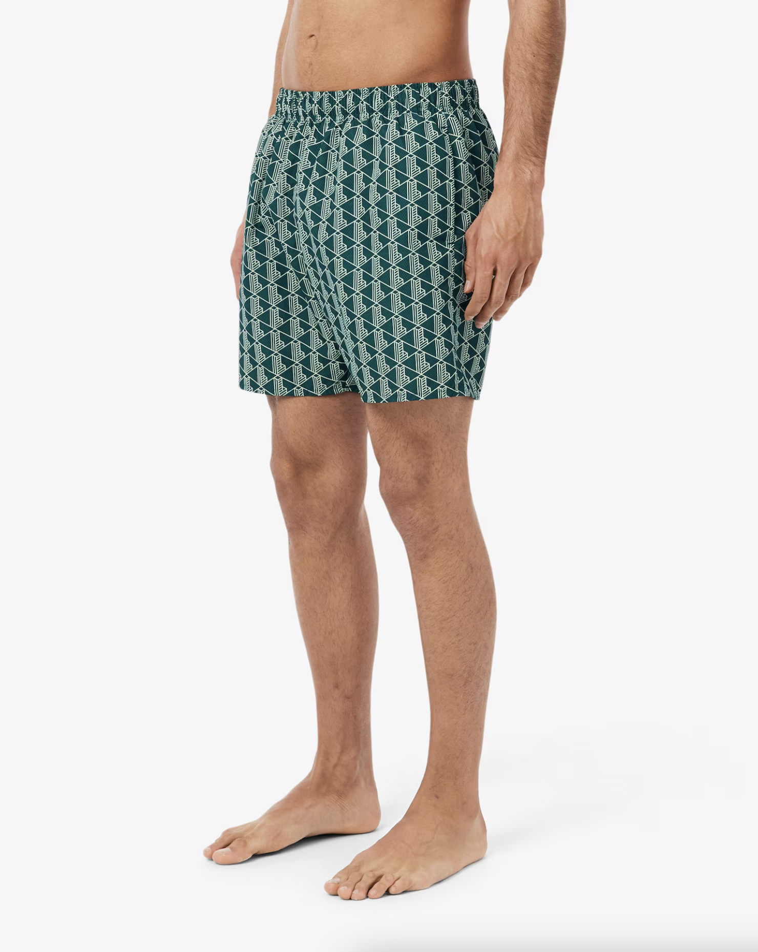 Lacoste Lacoste Boxer mare midi con stampa con monogramma — 5/9