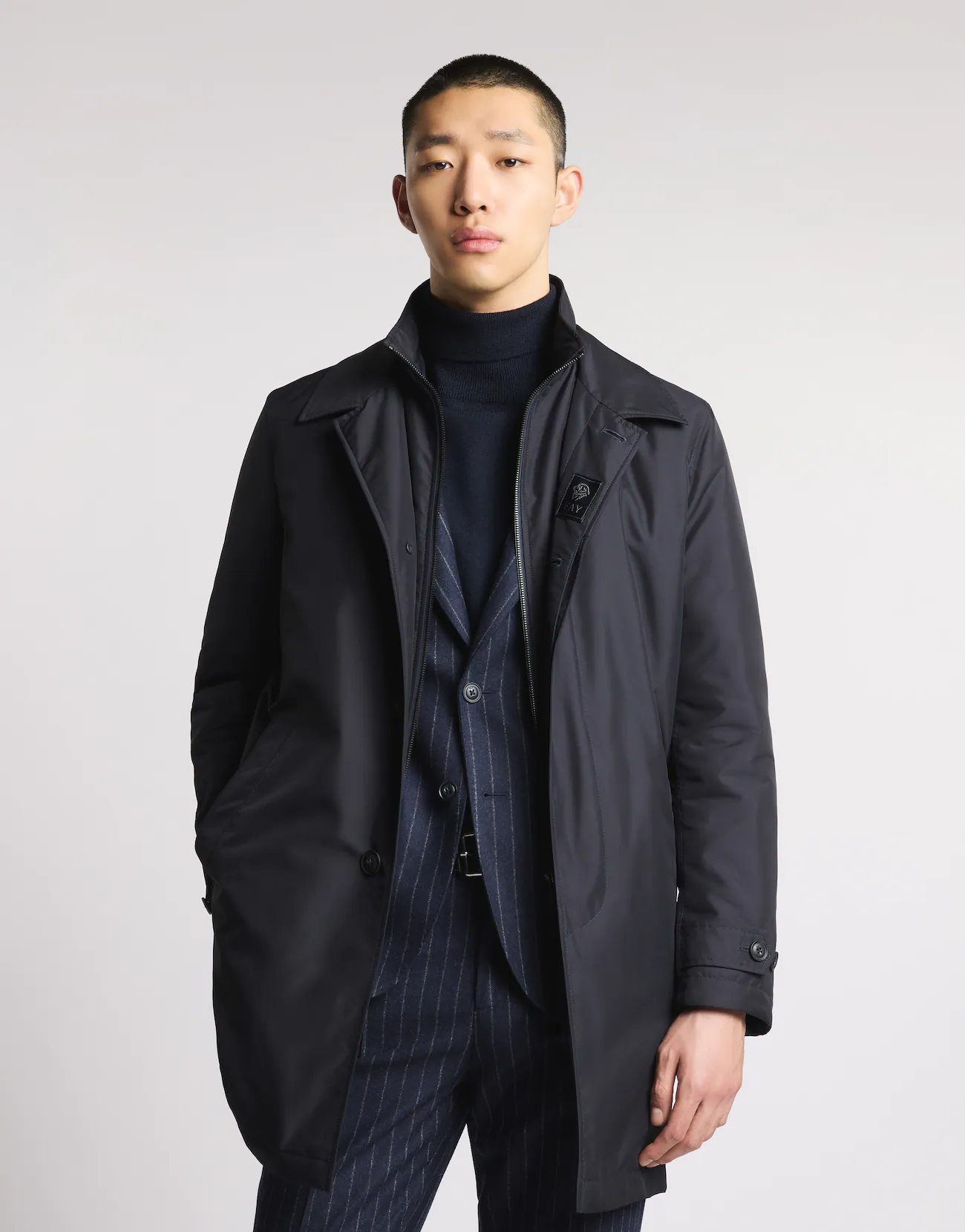 Fay Fay Morning Coat in Popeline Tecnico — 13/21