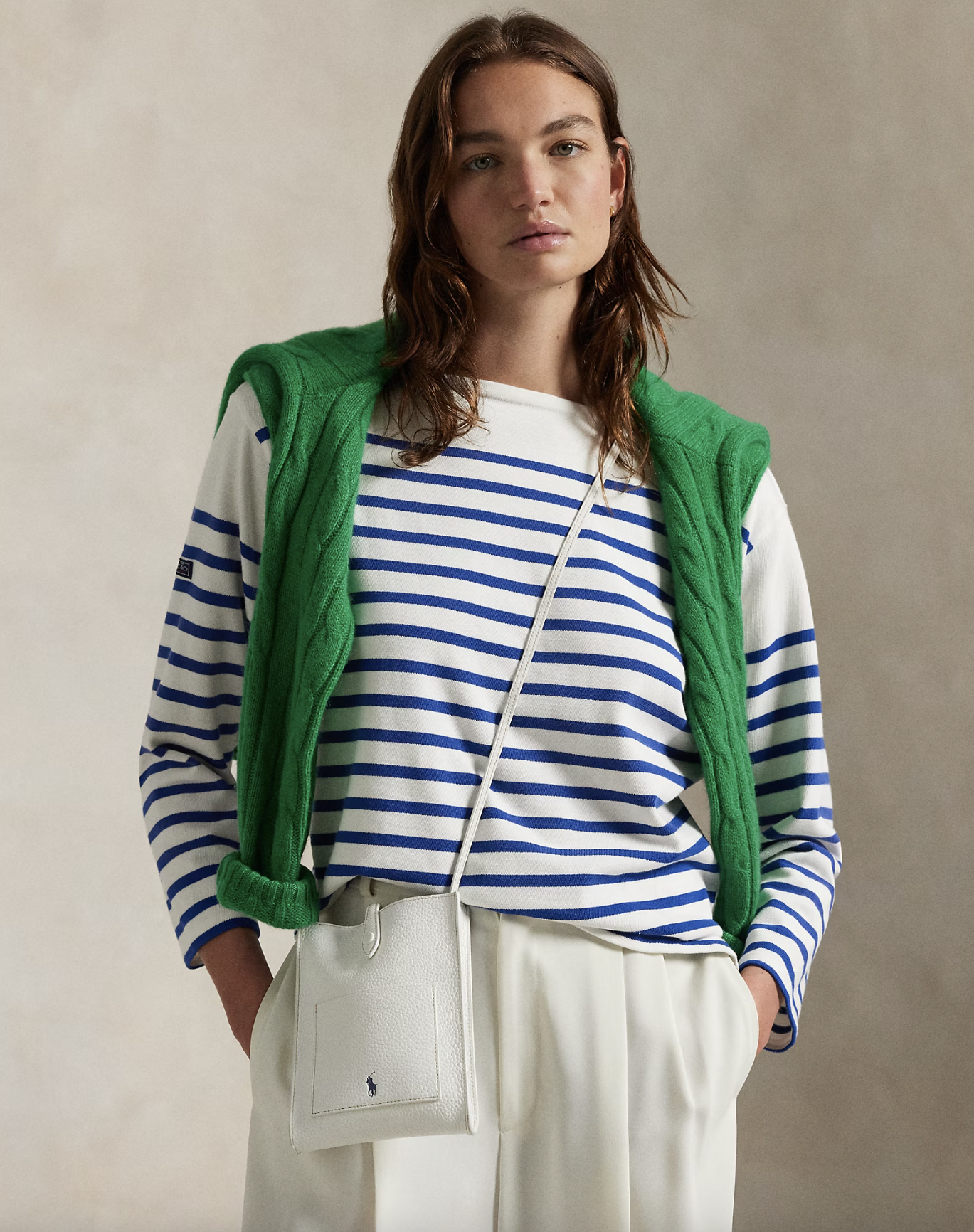 Polo Ralph Lauren Tracolla Polo Play in pelle con tasca