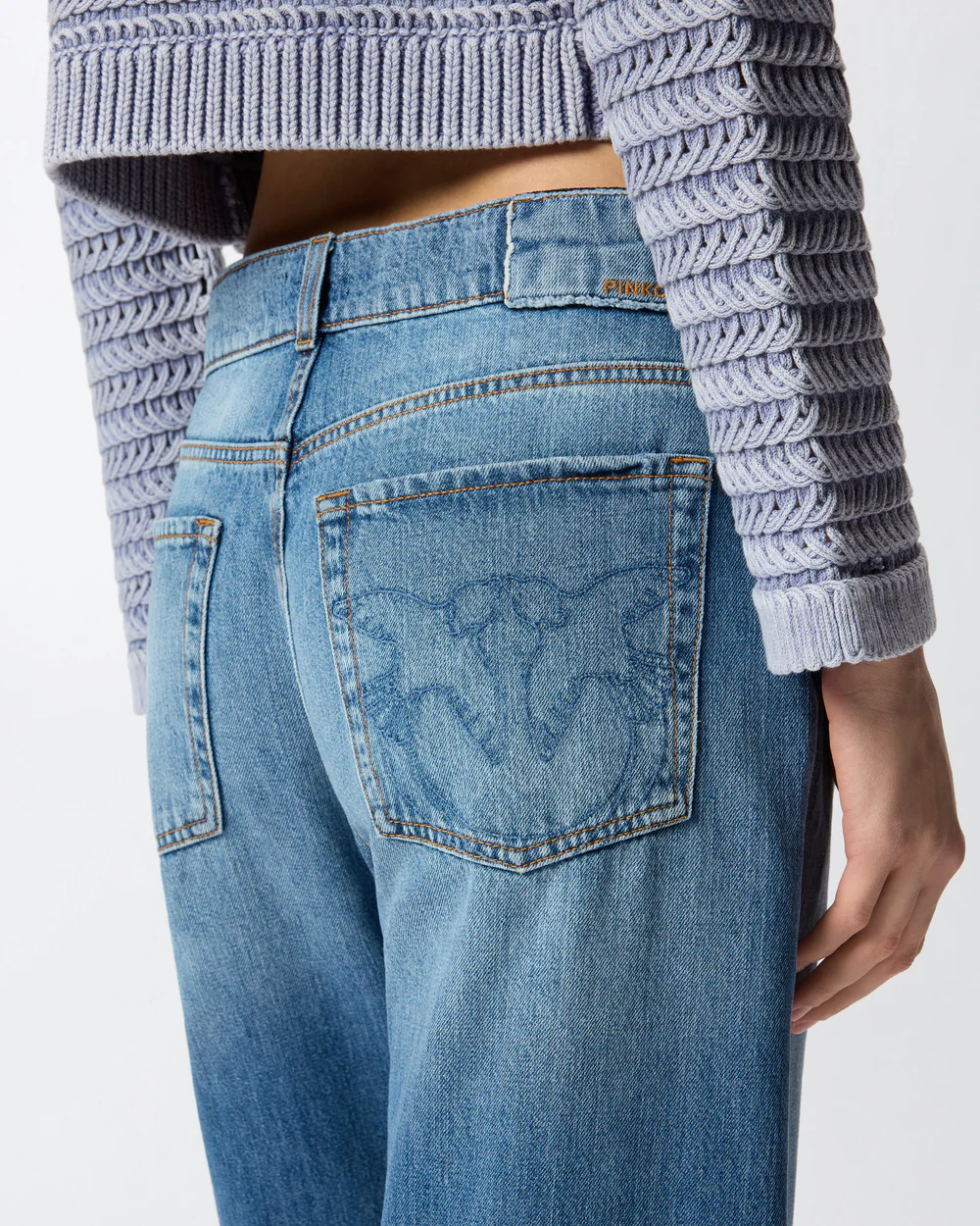Pinko Pinko Jeans wide leg con scoloriture — 2/4
