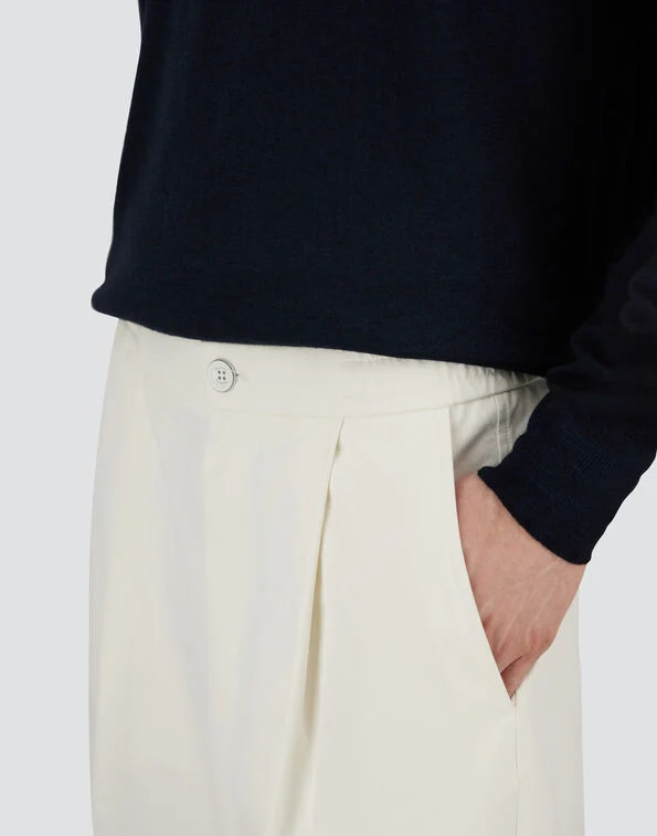 Herno Herno PANTALONI IN COTTON FEEL — 3/4