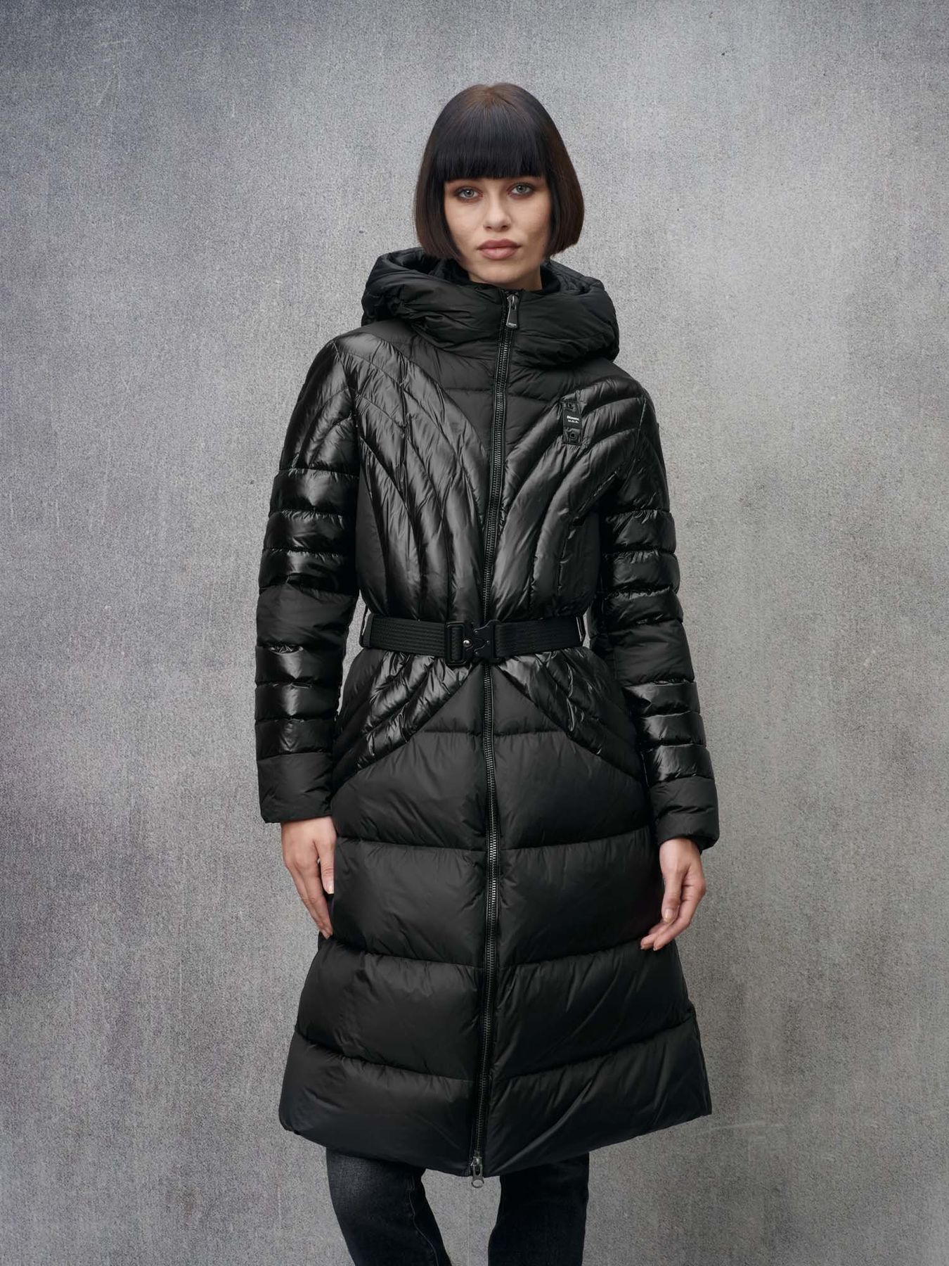 BLAUER Blauer PIUMINO LUNGO CON CINTURA QUINCY — 4/4