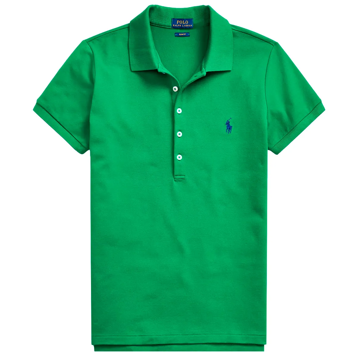 RALPH LAUREN Ralph Lauren Polo Slim fit stretch verde con pony — 2/7