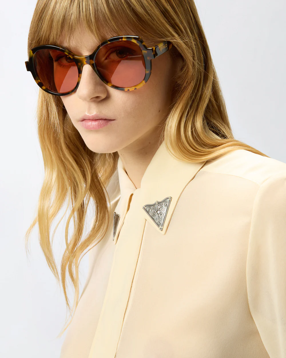Pinko Pinko Camicia semitrasparente con dettagli metallici — 3/4