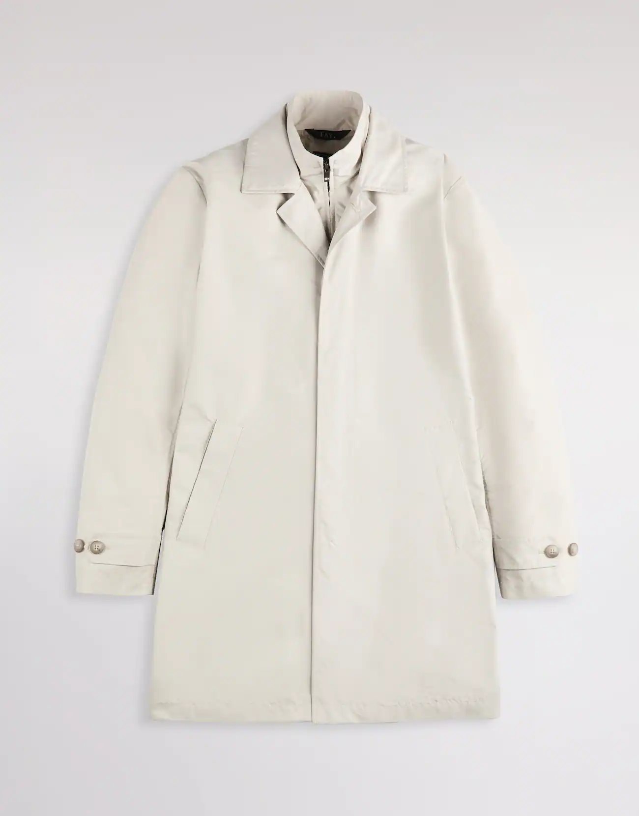 Fay Fay Morning Coat In Popeline Tecnico — 6/6
