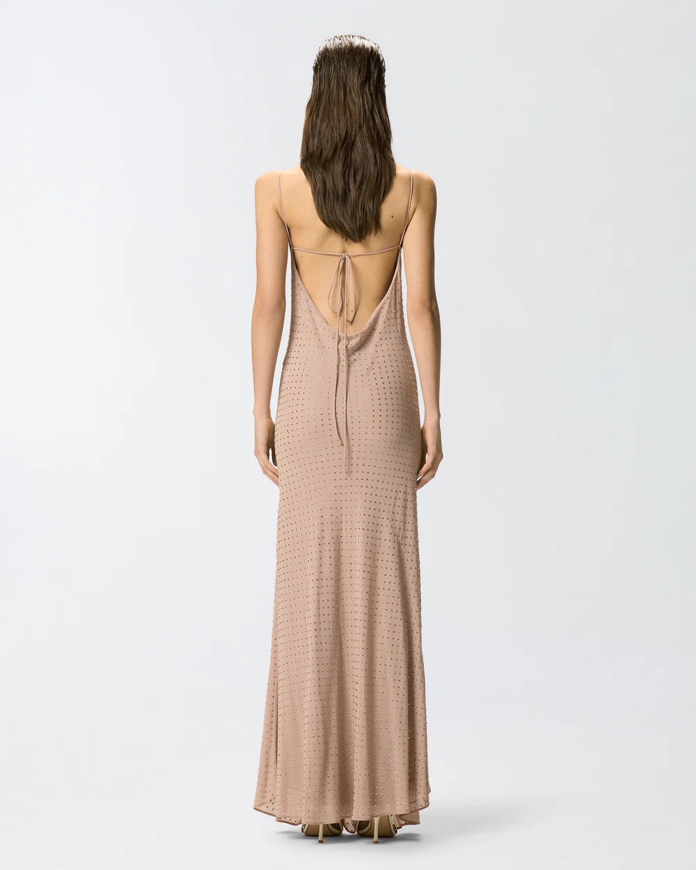 Pinko Pinko Abito slipdress lungo con strass — 2/4