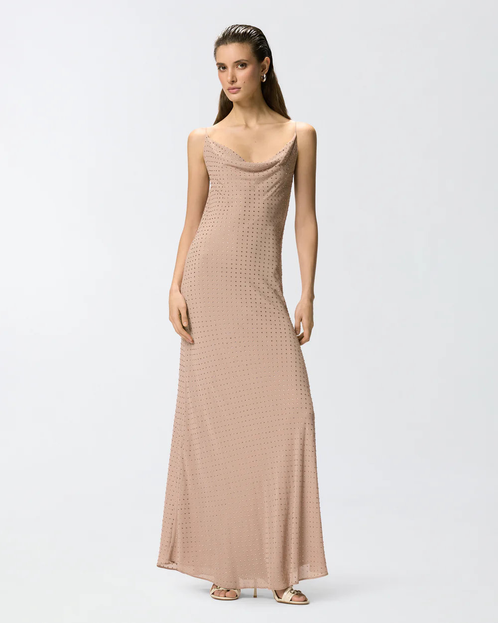 Pinko Pinko Abito slipdress lungo con strass — 4/4