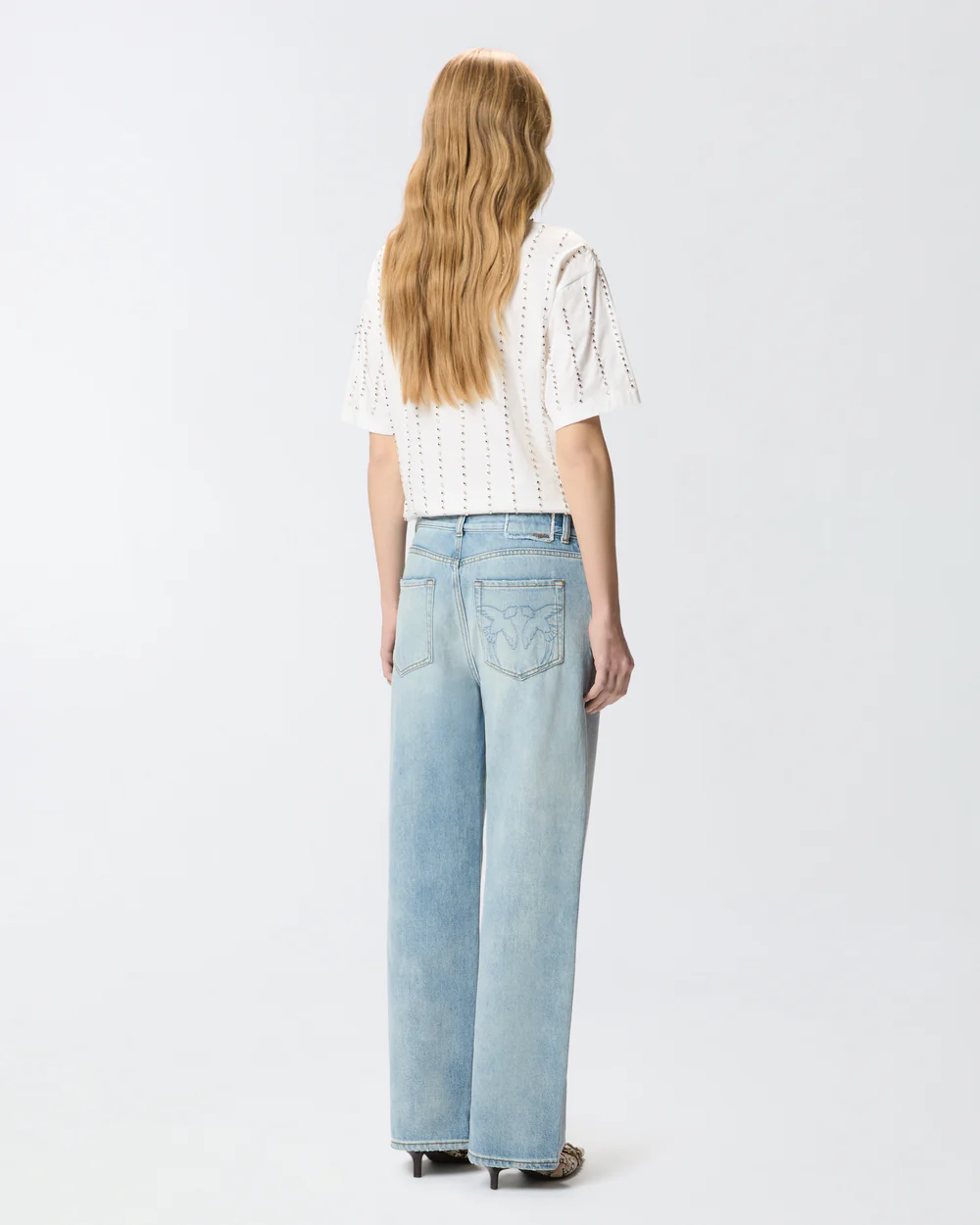Pinko Pinko Jeans loose fit con spacchetti — 3/4