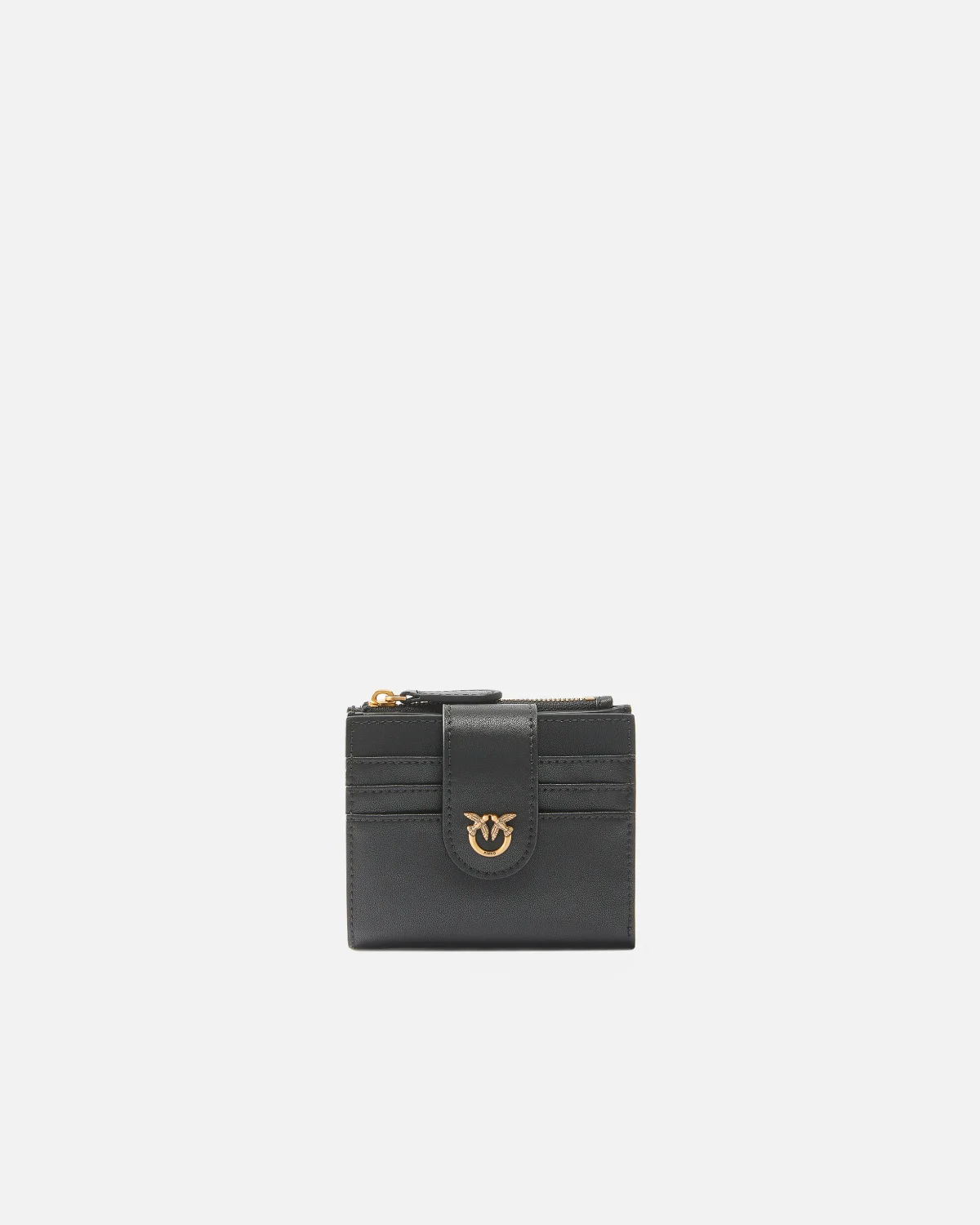 Pinko Pinko Portafoglio piccolo in pelle liscia con logo — 3/3