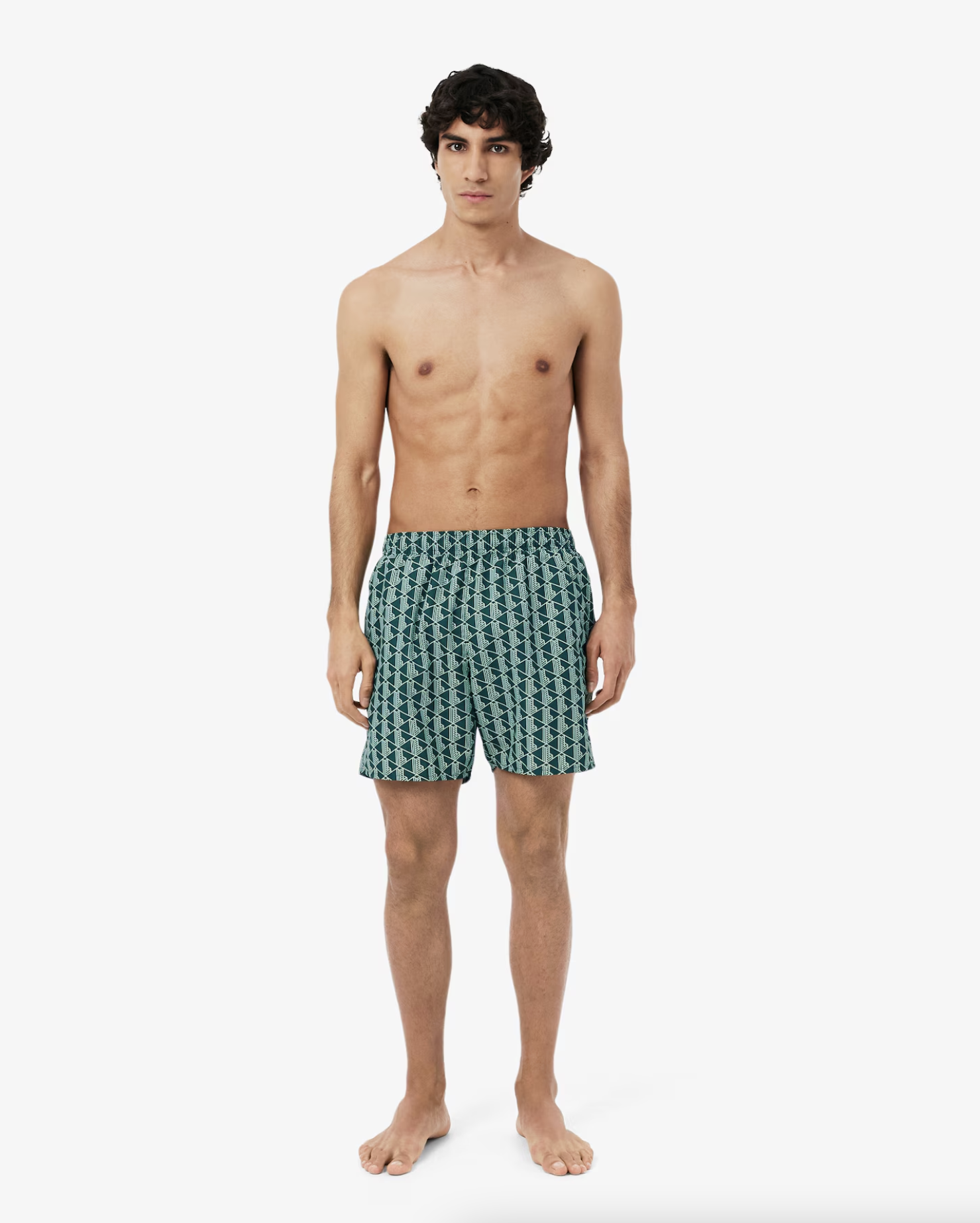 Lacoste Lacoste Boxer mare midi con stampa con monogramma — 4/9
