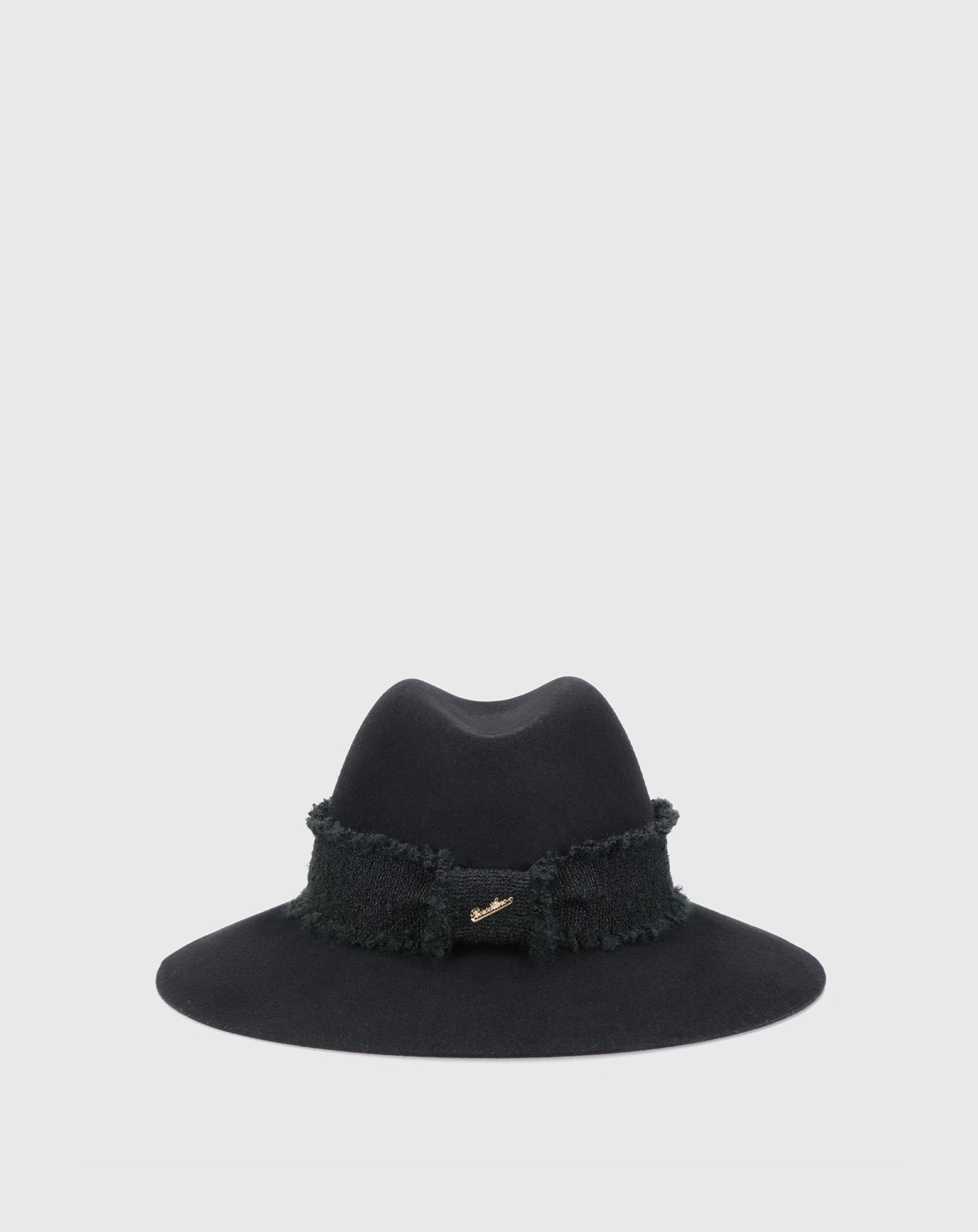 Borsalino Claudette Feltro di Lana con Spilla Fiocco di Neve
