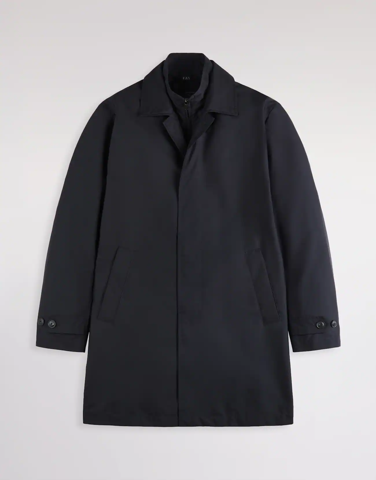 Fay Fay Morning Coat in Popeline Tecnico — 4/4