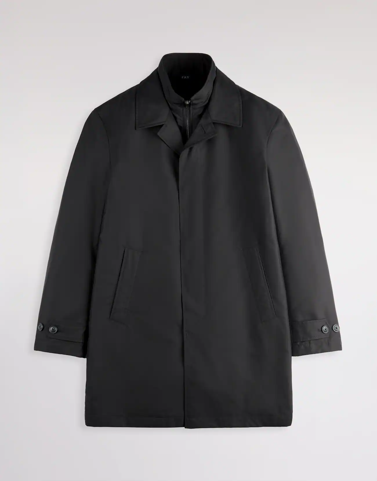 Fay Fay Morning Coat in Popeline Tecnico — 1/21