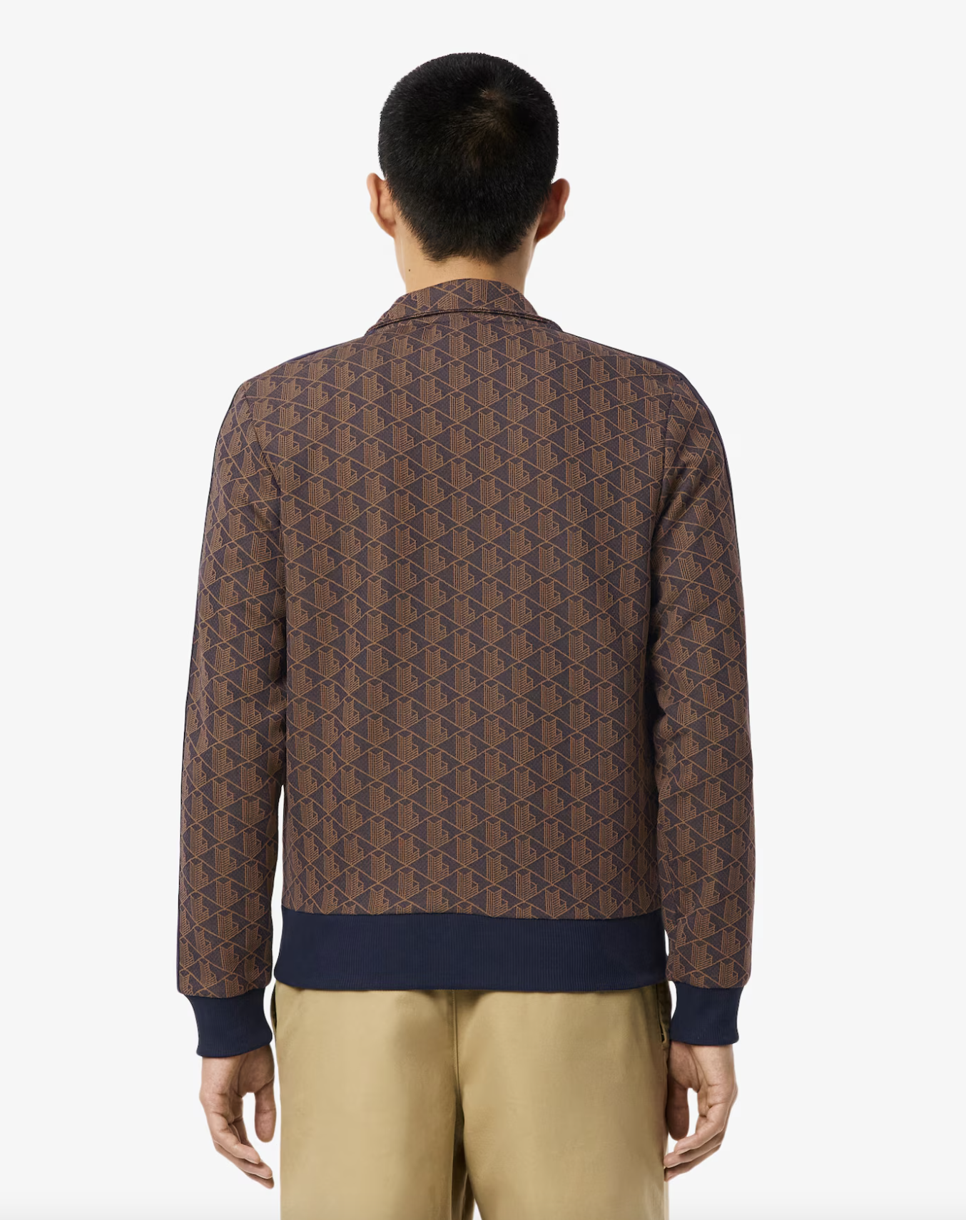 Lacoste Lacoste Giacca della tuta in jacquard con zip Paris — 1/8