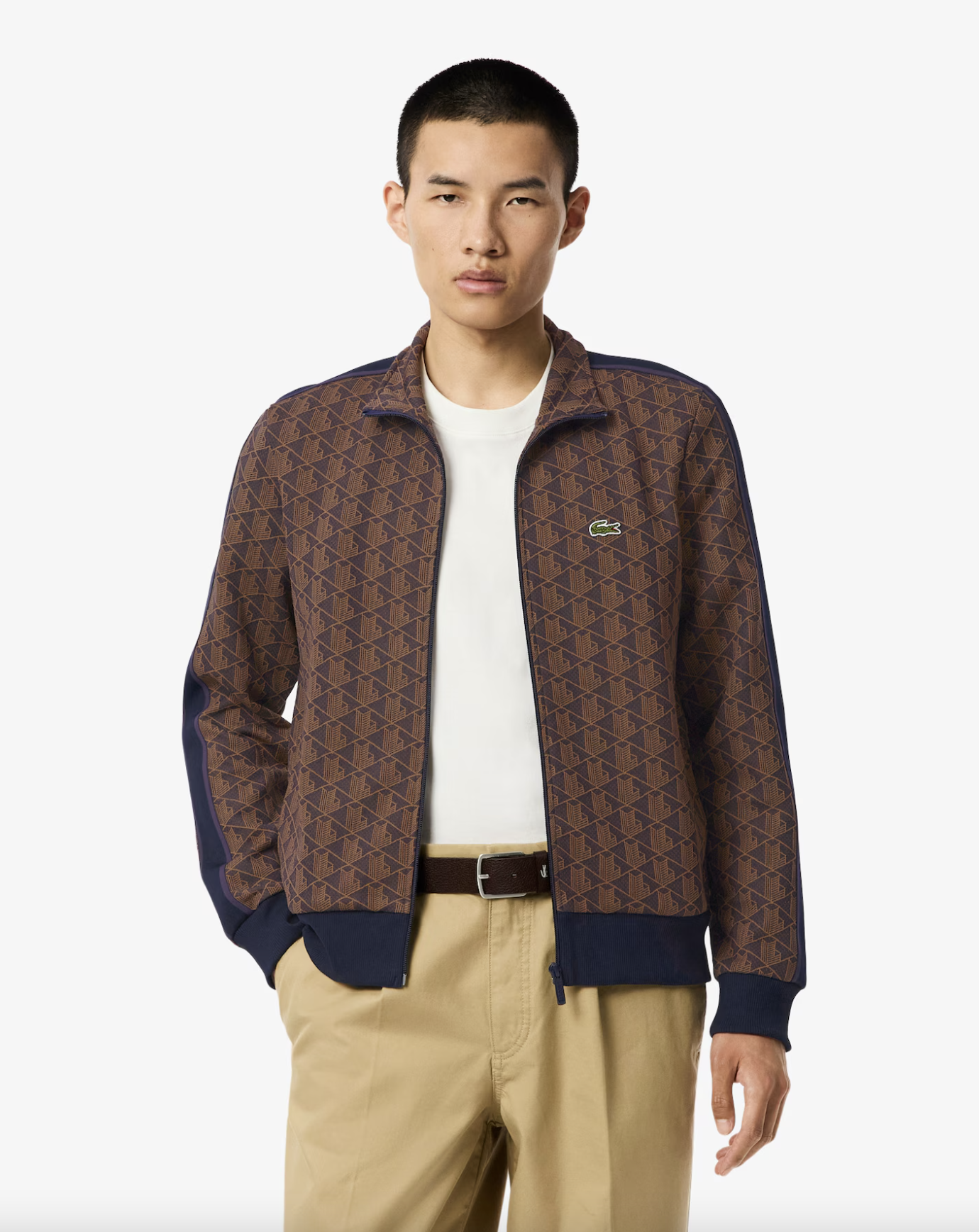 Lacoste Lacoste Giacca della tuta in jacquard con zip Paris — 5/8