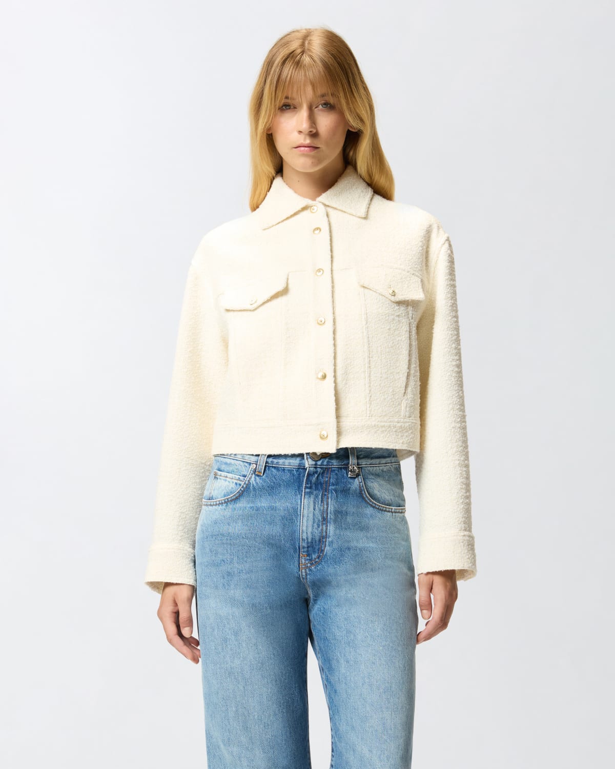 Pinko Pinko GELATO GIUBBINO TWEED FANTASIA ACCOPPIATO — 4/4