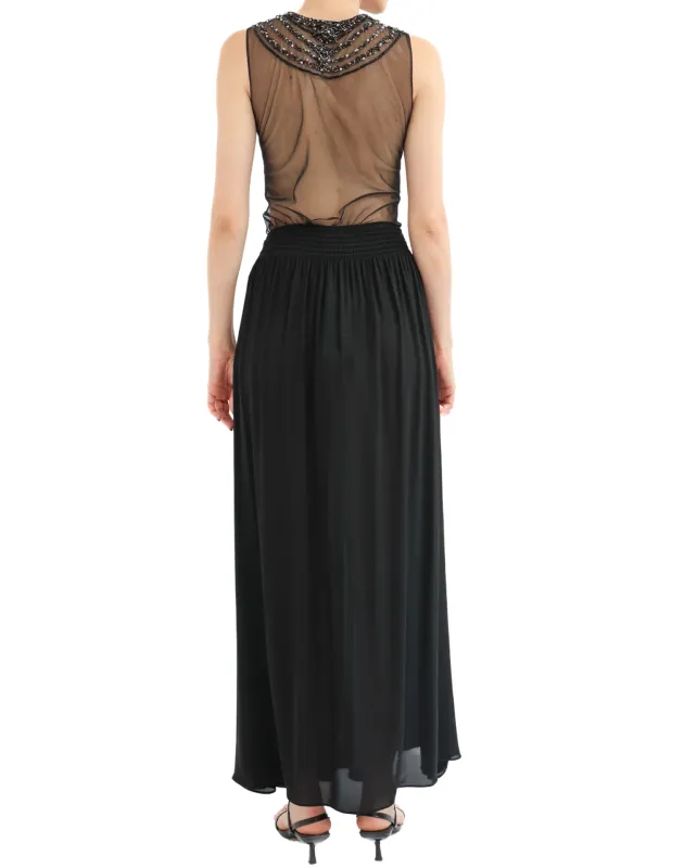 MIRIAM STELLA Miriam Stella LONG SKIRT WITH CORAL EMRBOIDERY SET — 2/4